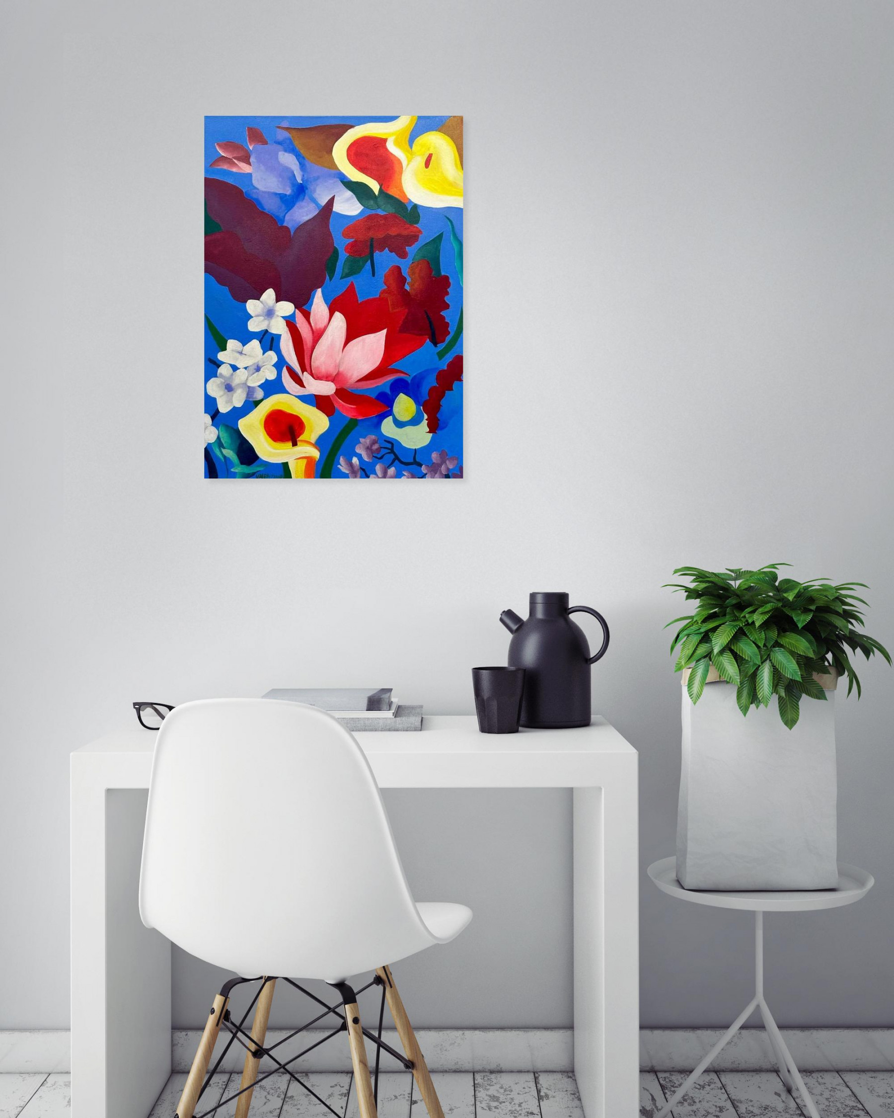 Valentine Sarrazin, wallflowers, peinture - Galerie de vente et d’achat d’art contemporain en ligne Artalistic