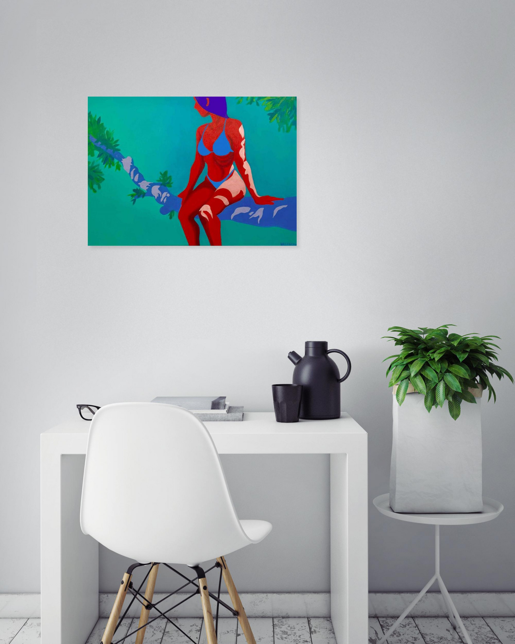 Valentine Sarrazin, A l'ombre suspendue, peinture - Galerie de vente et d’achat d’art contemporain en ligne Artalistic