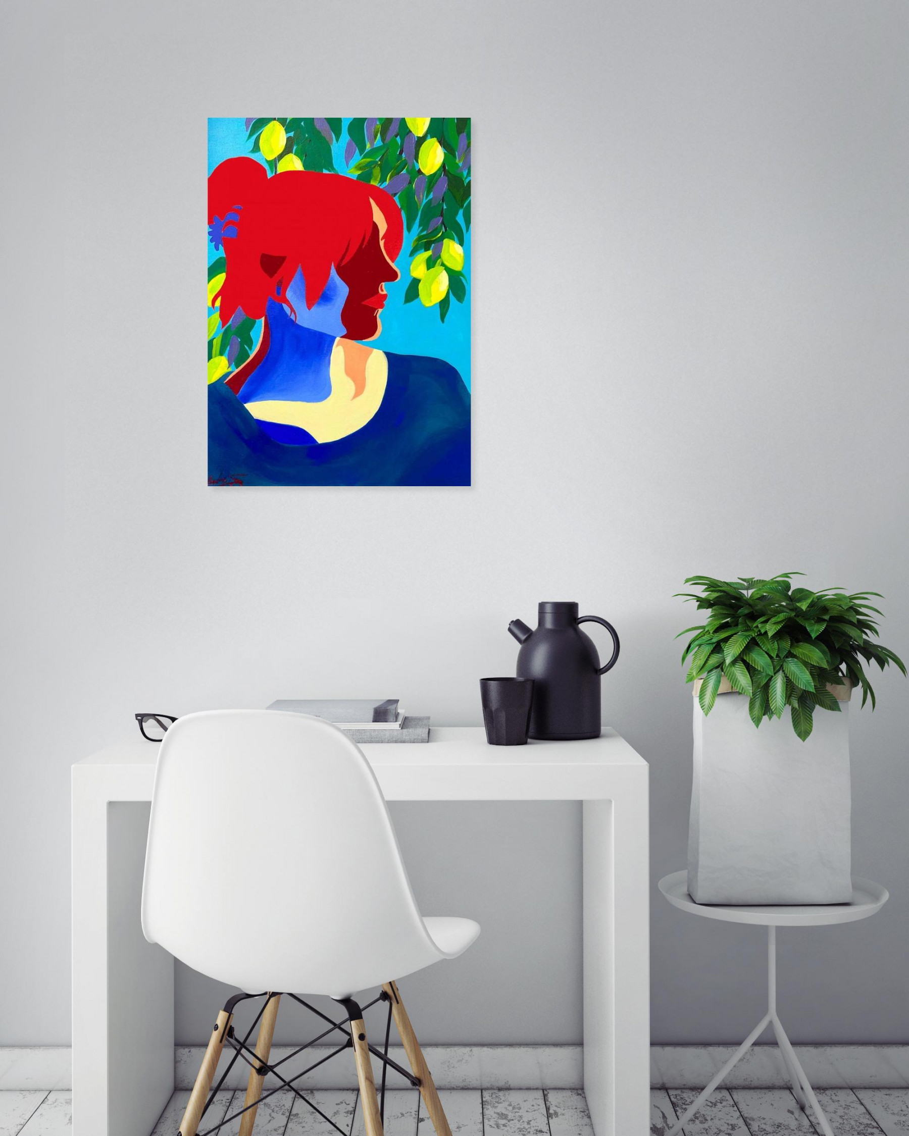 Valentine Sarrazin, Citrons, peinture - Galerie de vente et d’achat d’art contemporain en ligne Artalistic