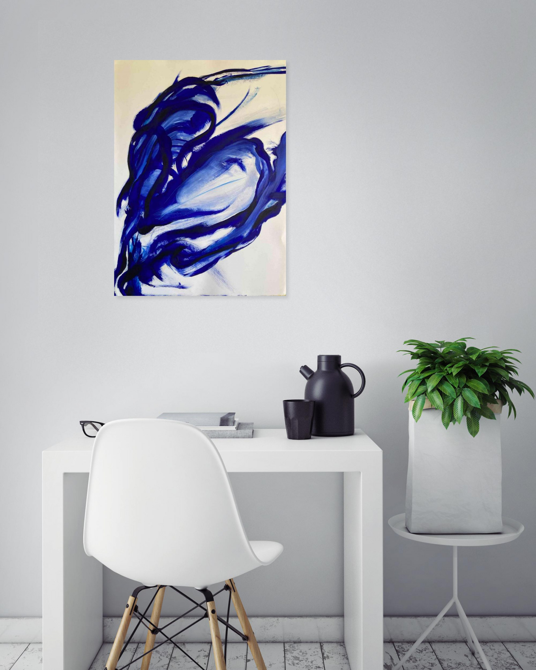 Sela, Blue 3, peinture - Galerie de vente et d’achat d’art contemporain en ligne Artalistic