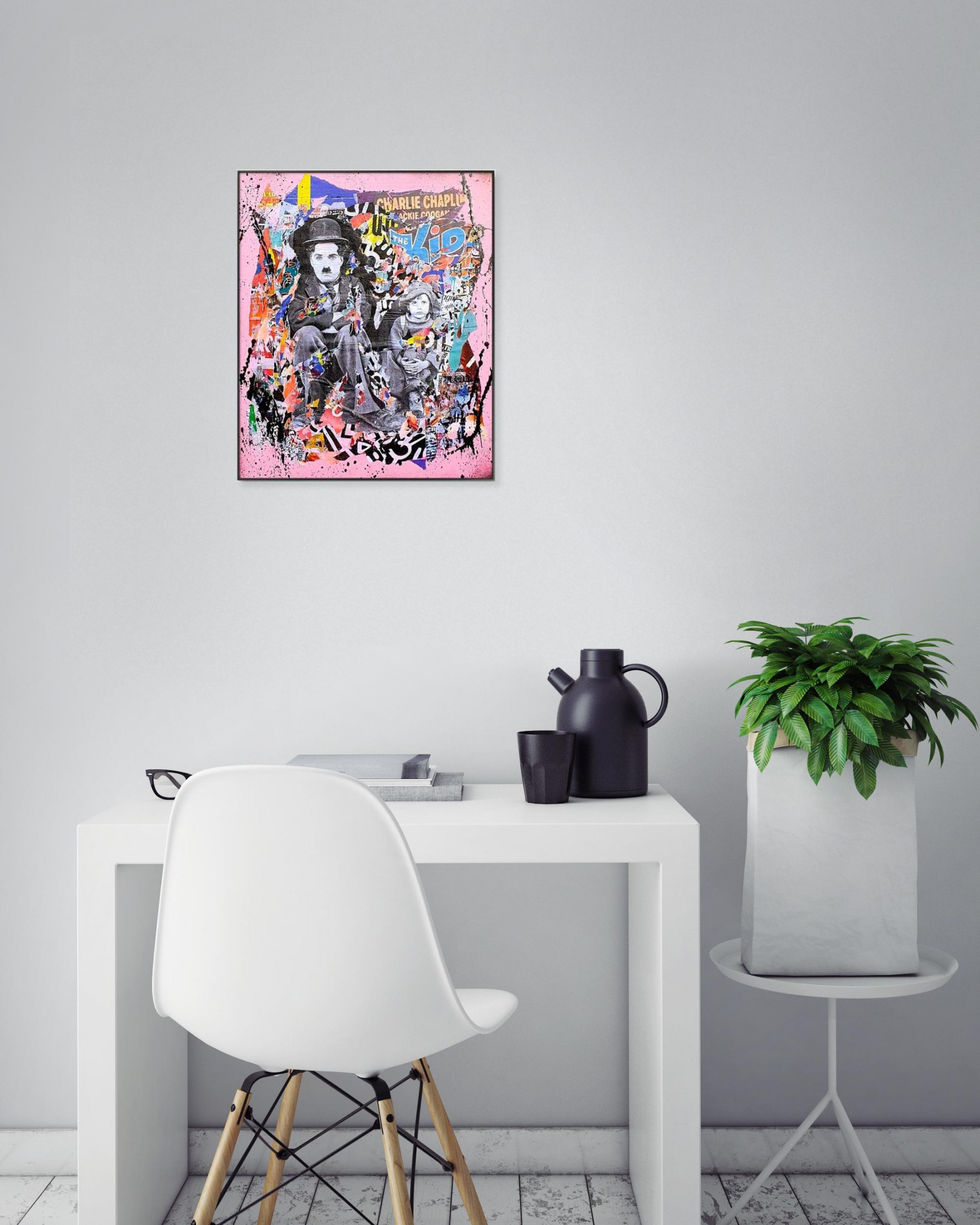 Lasveguix, The pink kid, peinture - Galerie de vente et d’achat d’art contemporain en ligne Artalistic