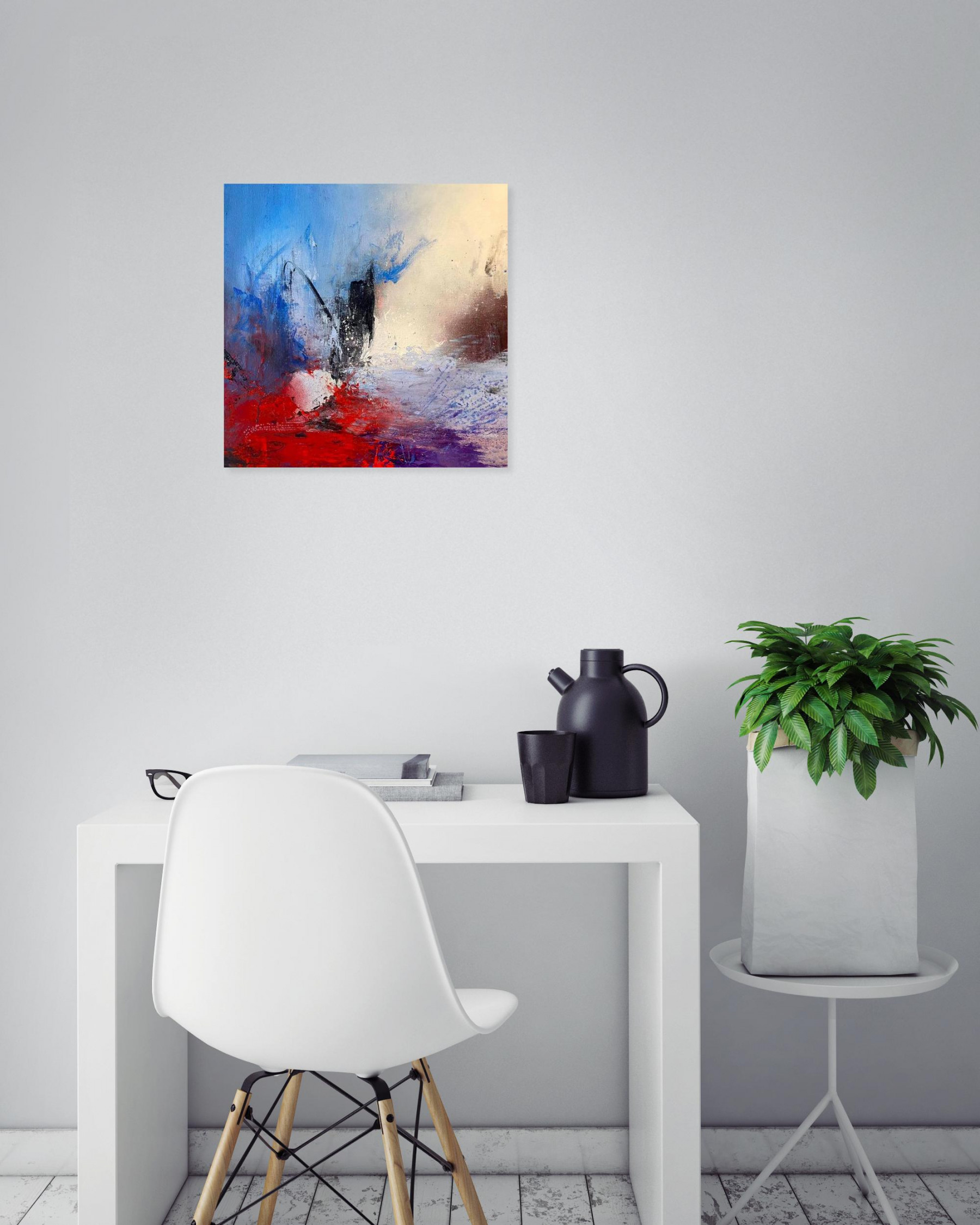 Giovanni Dubois, Hommage pour là haut, peinture - Galerie de vente et d’achat d’art contemporain en ligne Artalistic