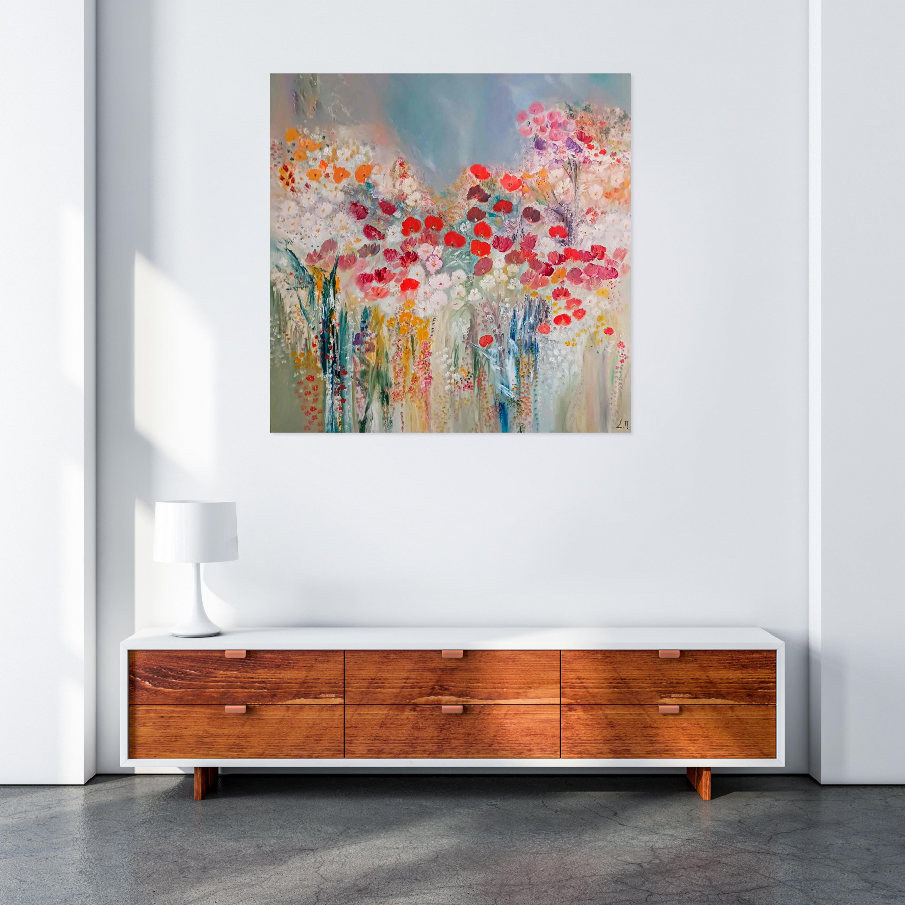 Lydie Massou, Un rendez-vous discret, peinture - Galerie de vente et d’achat d’art contemporain en ligne Artalistic