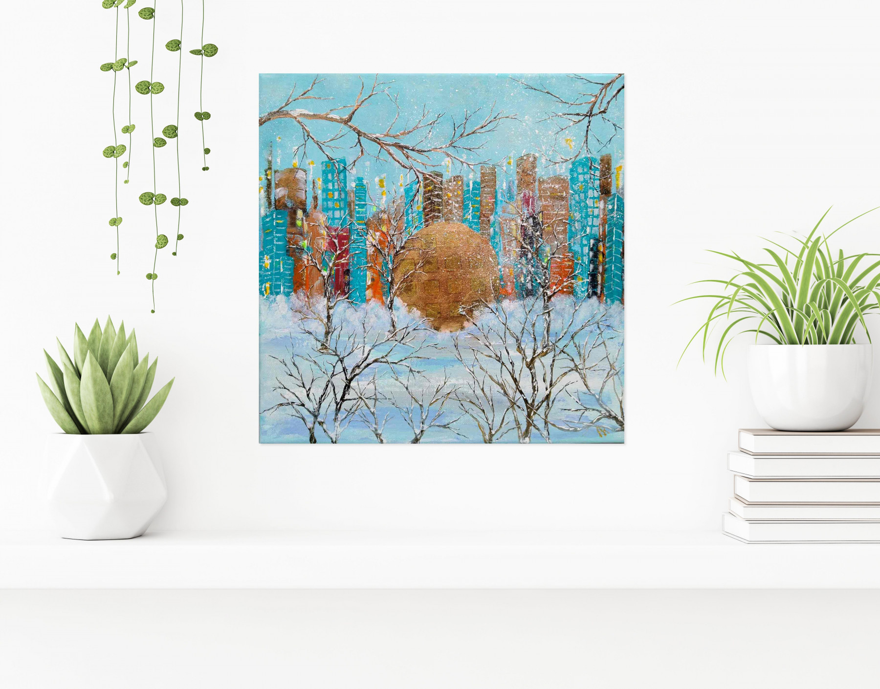 Anne Robin, Petite neige, peinture - Galerie de vente et d’achat d’art contemporain en ligne Artalistic