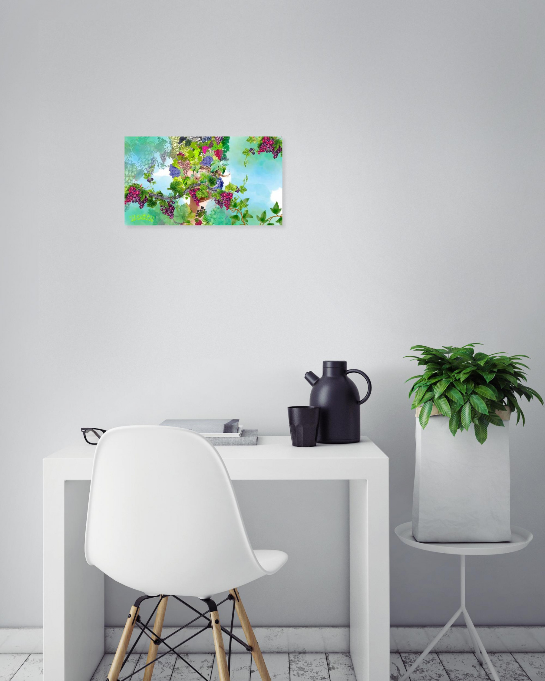 Safia Wosth, femme raisin, dessin - Galerie de vente et d’achat d’art contemporain en ligne Artalistic