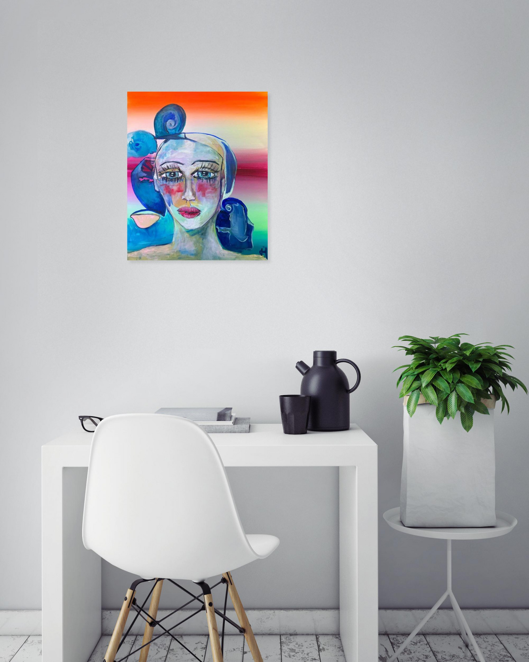 Saabart, The dawn of dusk, peinture - Galerie de vente et d’achat d’art contemporain en ligne Artalistic