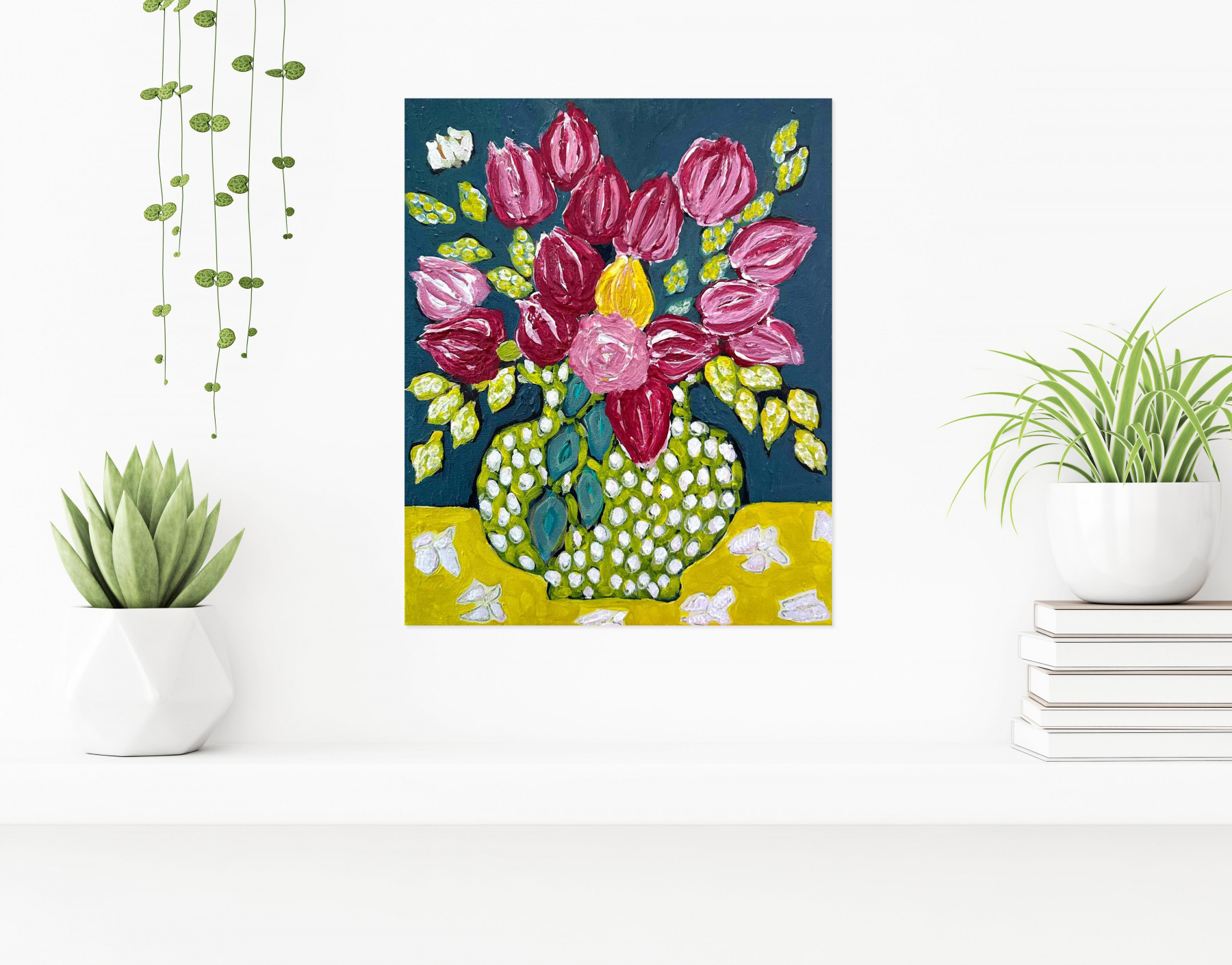Sophie Gardin, Bouquet, peinture - Galerie de vente et d’achat d’art contemporain en ligne Artalistic