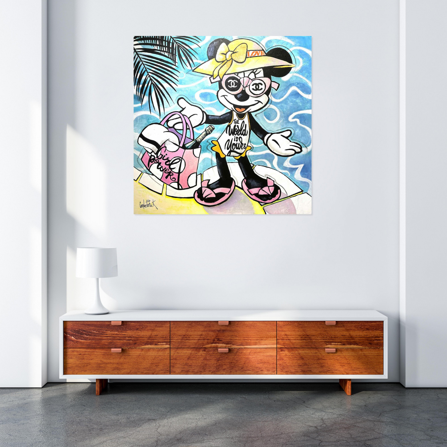 Patrick Cornée, Minnie Mouse, peinture - Galerie de vente et d’achat d’art contemporain en ligne Artalistic
