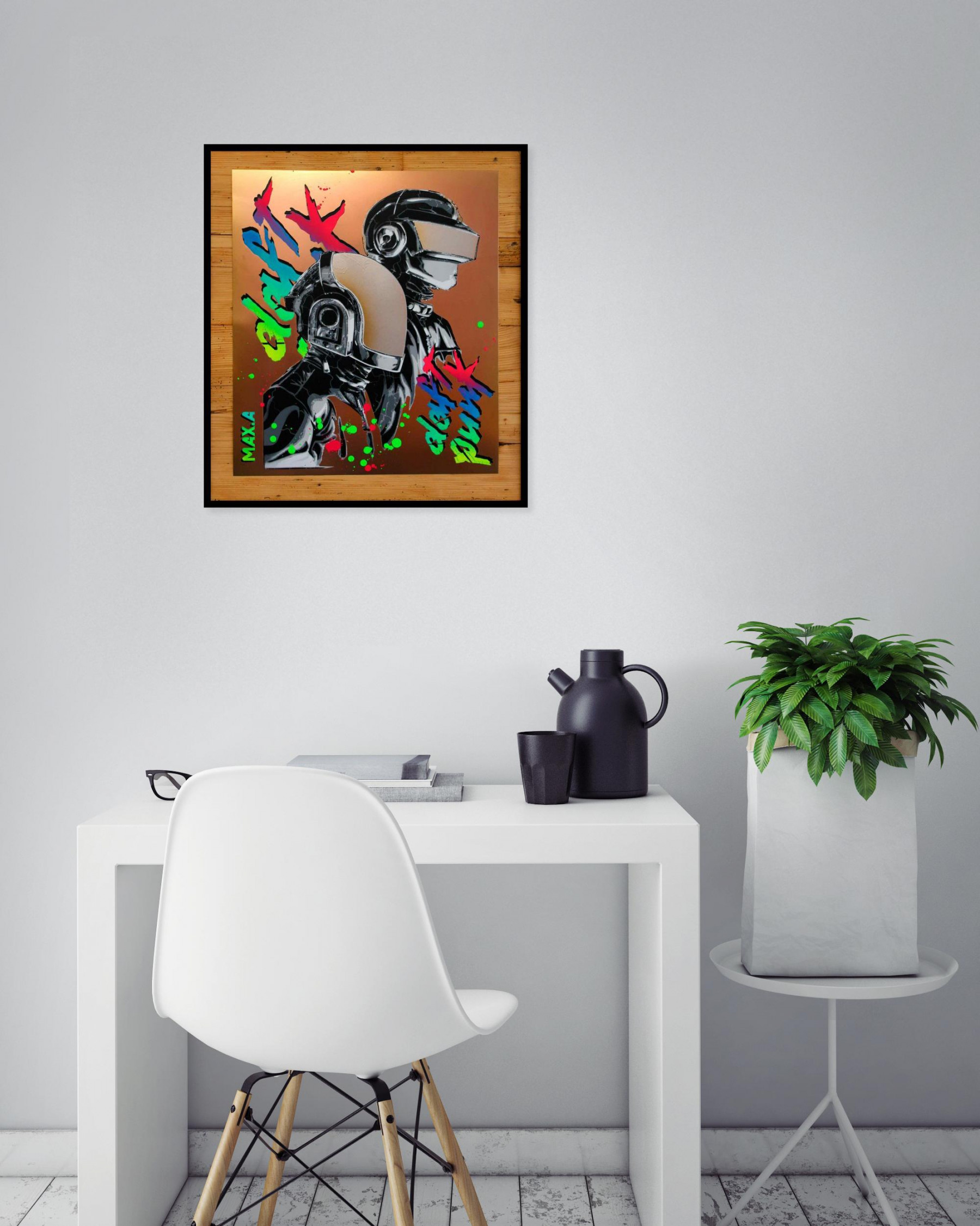 Max Andriot, Daft Punk, peinture - Galerie de vente et d’achat d’art contemporain en ligne Artalistic