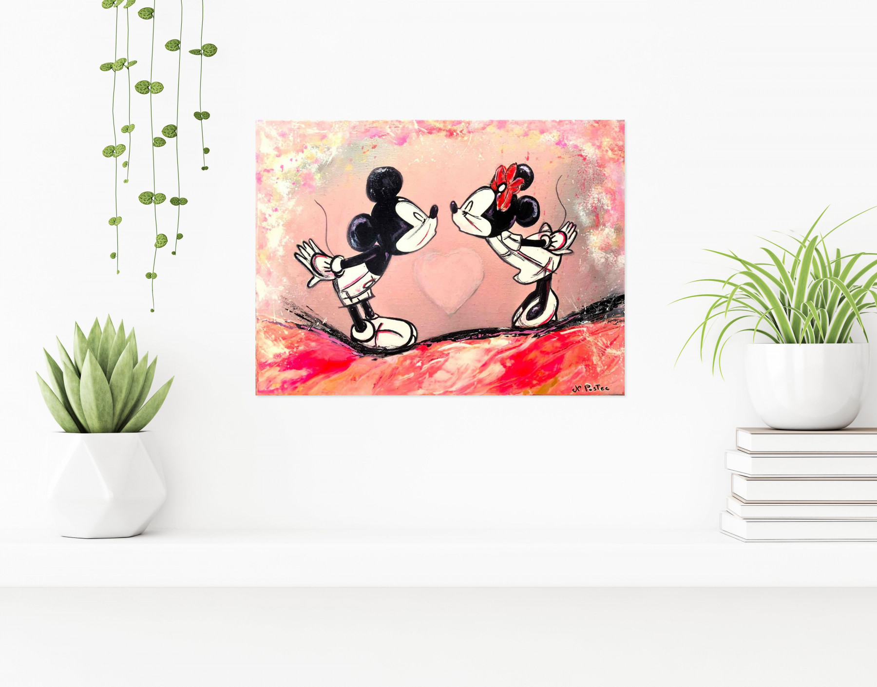 Nicolas Postec, Les amoureux, peinture - Galerie de vente et d’achat d’art contemporain en ligne Artalistic