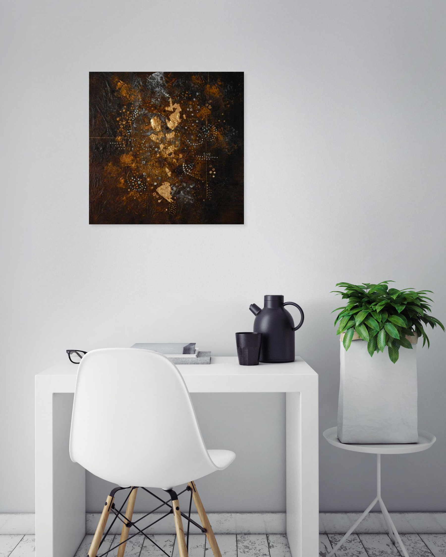 Lydie Massou, Délicatesse d'un clair-obscur, peinture - Galerie de vente et d’achat d’art contemporain en ligne Artalistic