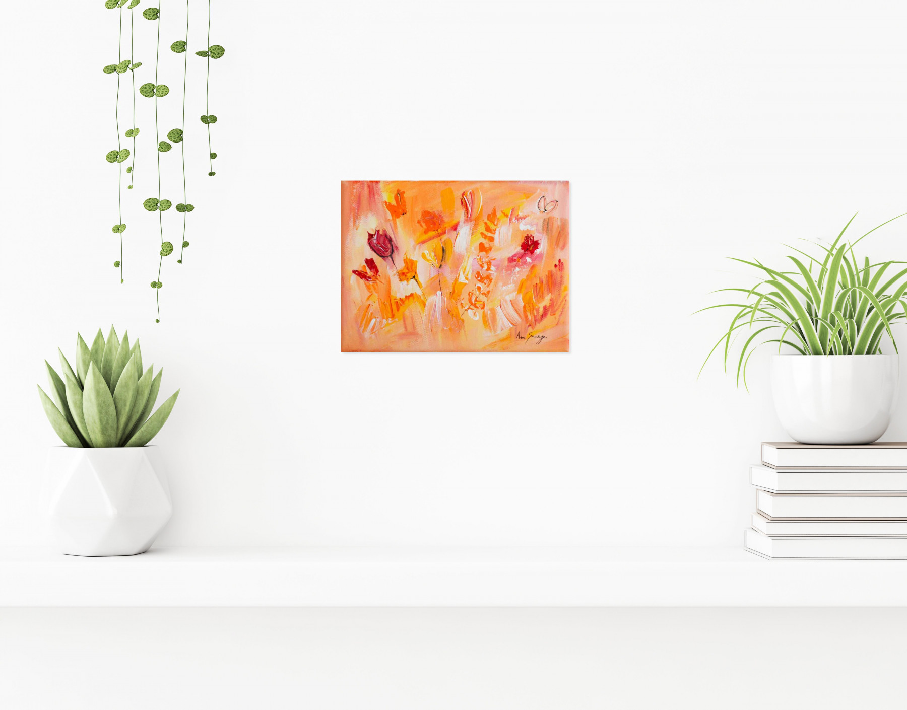 Âme Sauvage, dessin floral, peinture - Galerie de vente et d’achat d’art contemporain en ligne Artalistic
