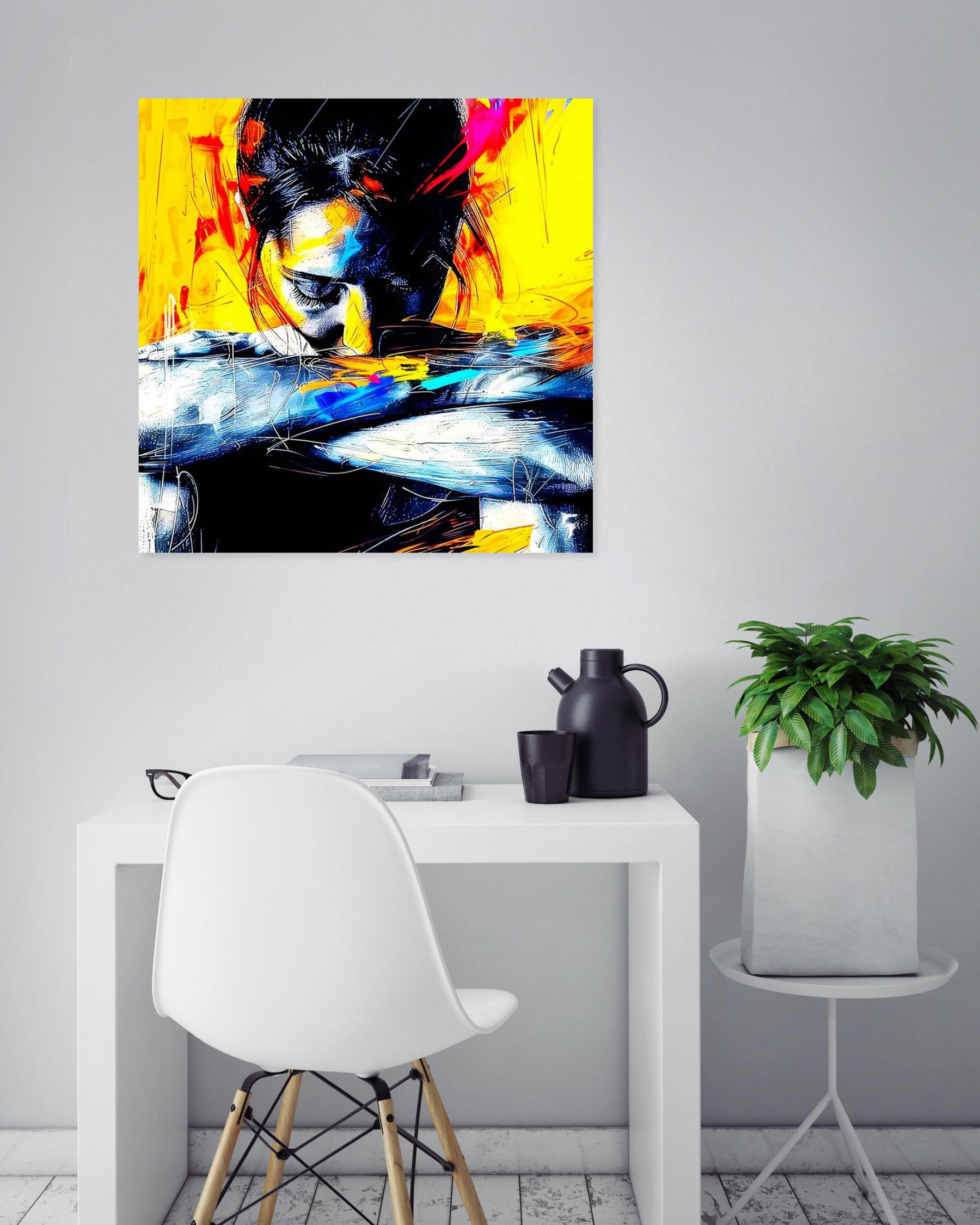 Chroma, Solitude en jaune vivace, edition - Galerie de vente et d’achat d’art contemporain en ligne Artalistic
