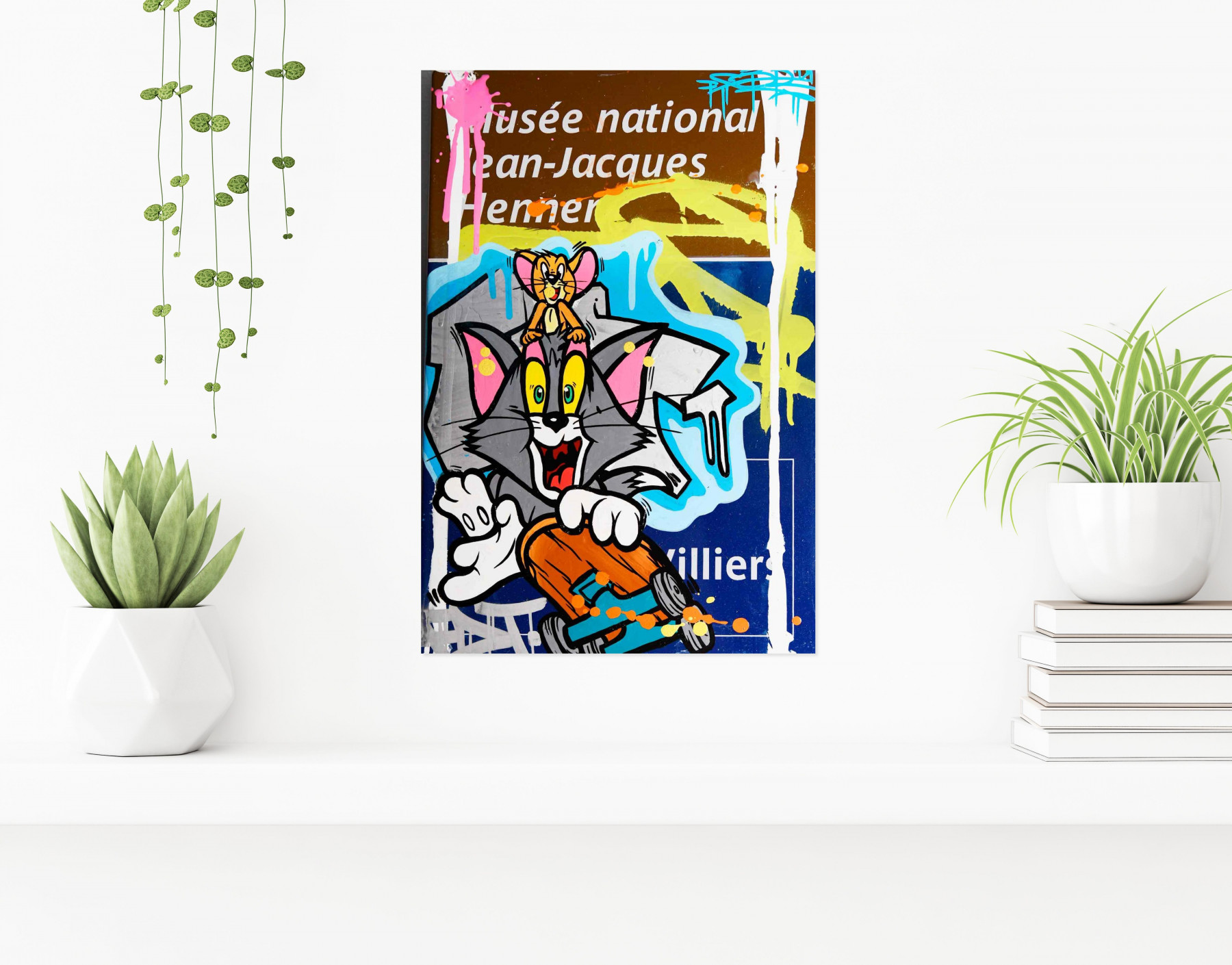 Fat, Tom&Jerry skateboard, peinture - Galerie de vente et d’achat d’art contemporain en ligne Artalistic
