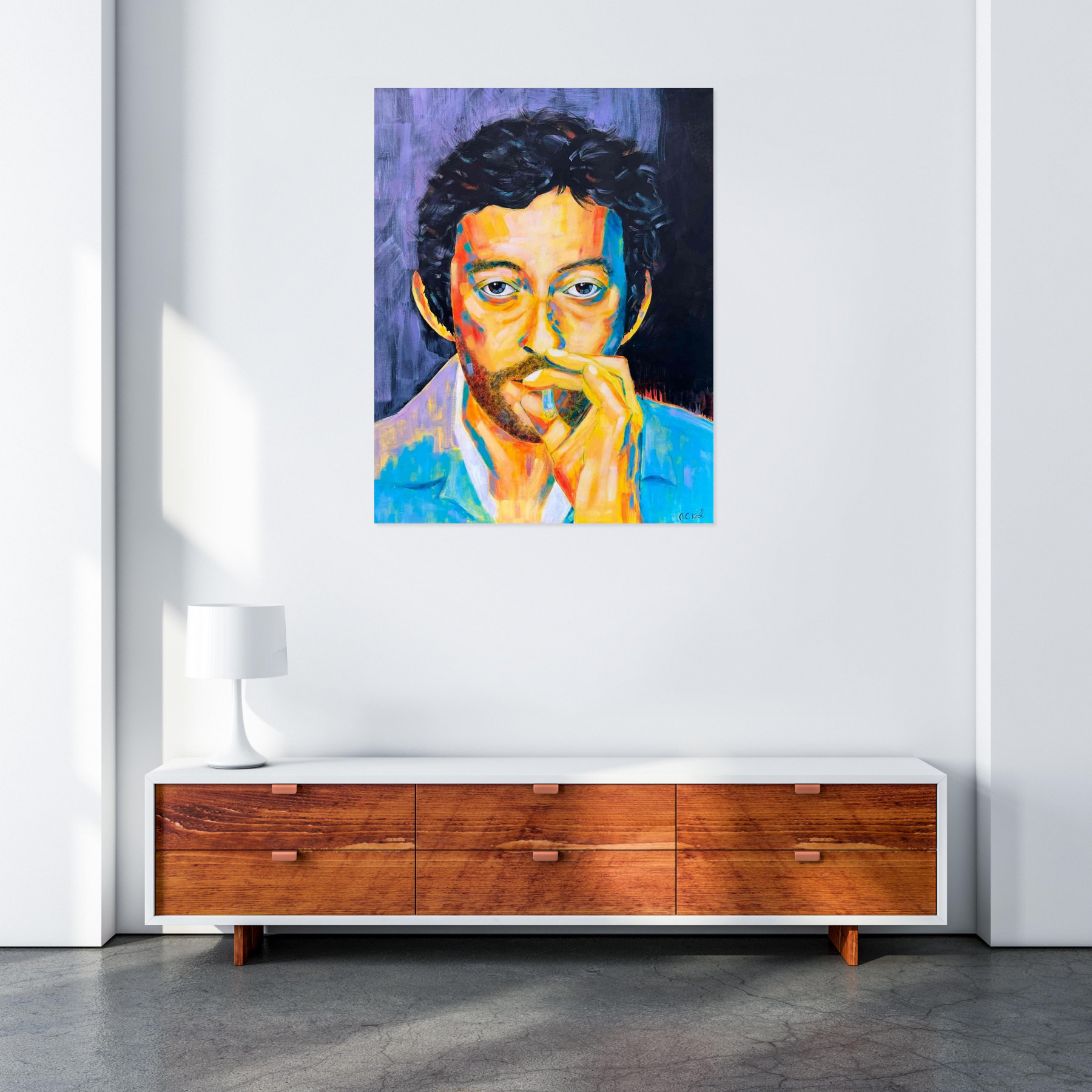Marie-Claire Krol, Serge, peinture - Galerie de vente et d’achat d’art contemporain en ligne Artalistic