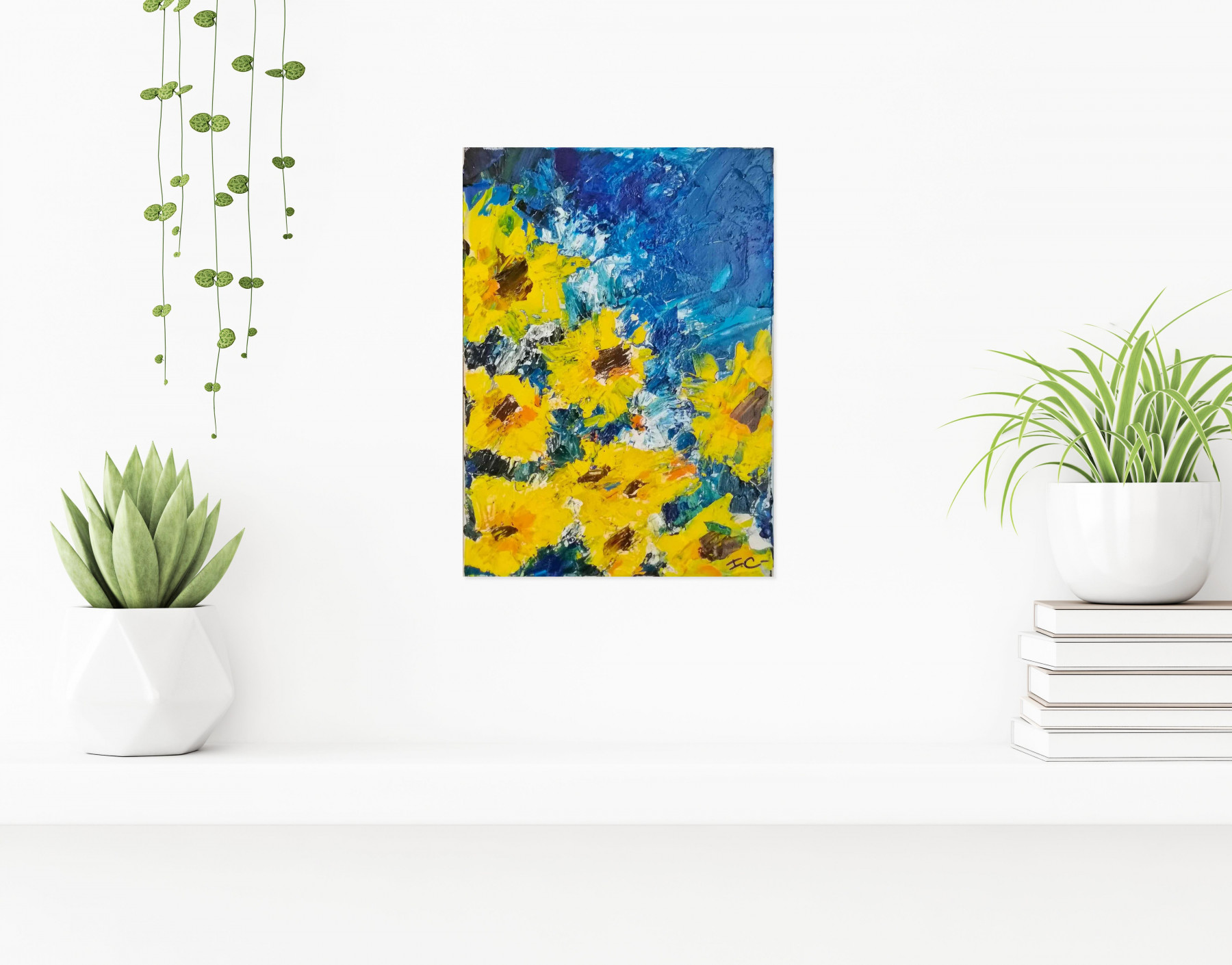 Ivan Colas, Le trésor des tournesols, peinture - Galerie de vente et d’achat d’art contemporain en ligne Artalistic