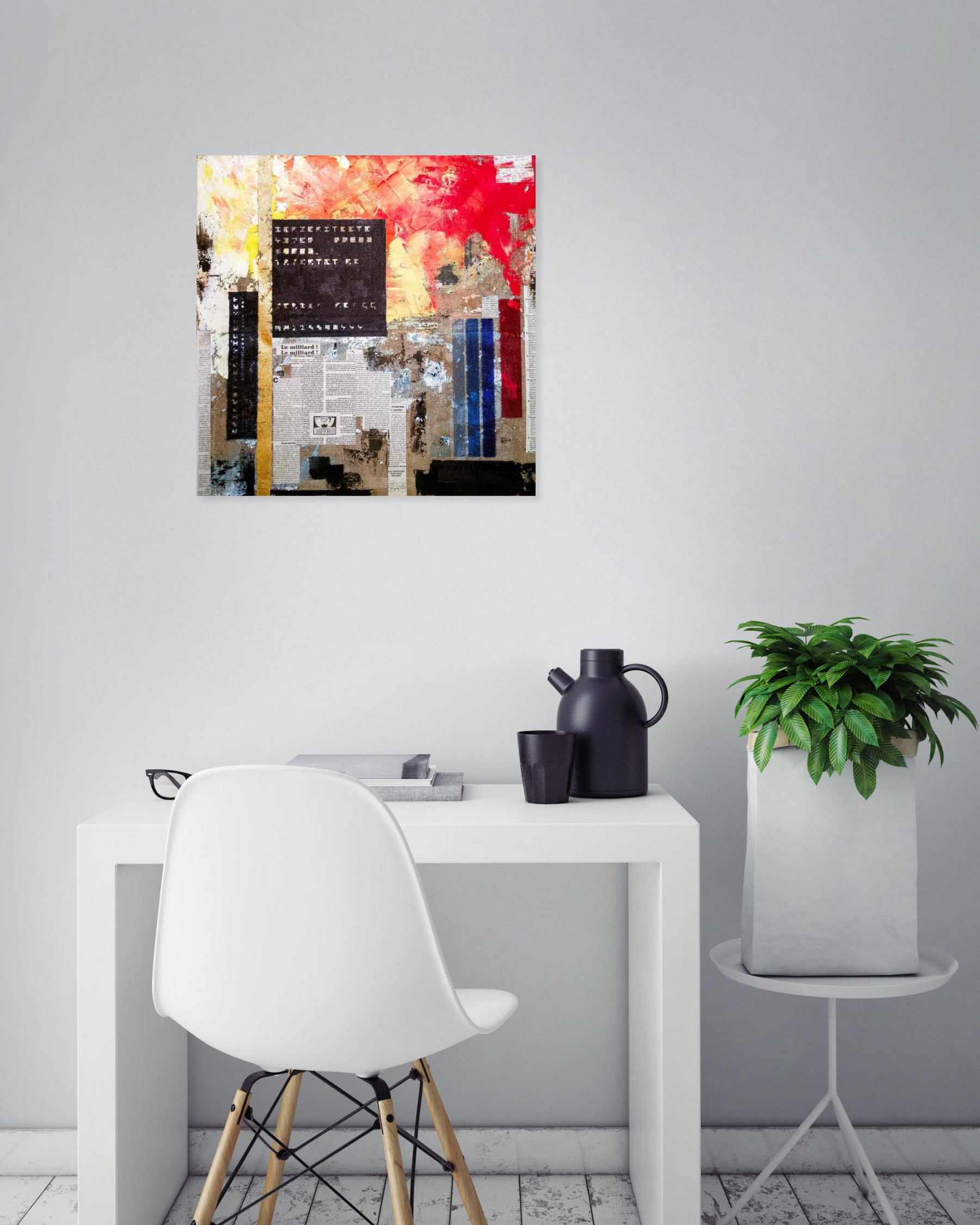 Ivan Colas, Courrier du peuple, peinture - Galerie de vente et d’achat d’art contemporain en ligne Artalistic