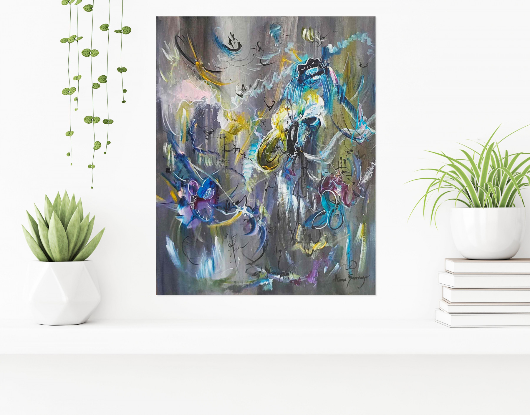 Âme Sauvage, Joie des papillons, peinture - Galerie de vente et d’achat d’art contemporain en ligne Artalistic