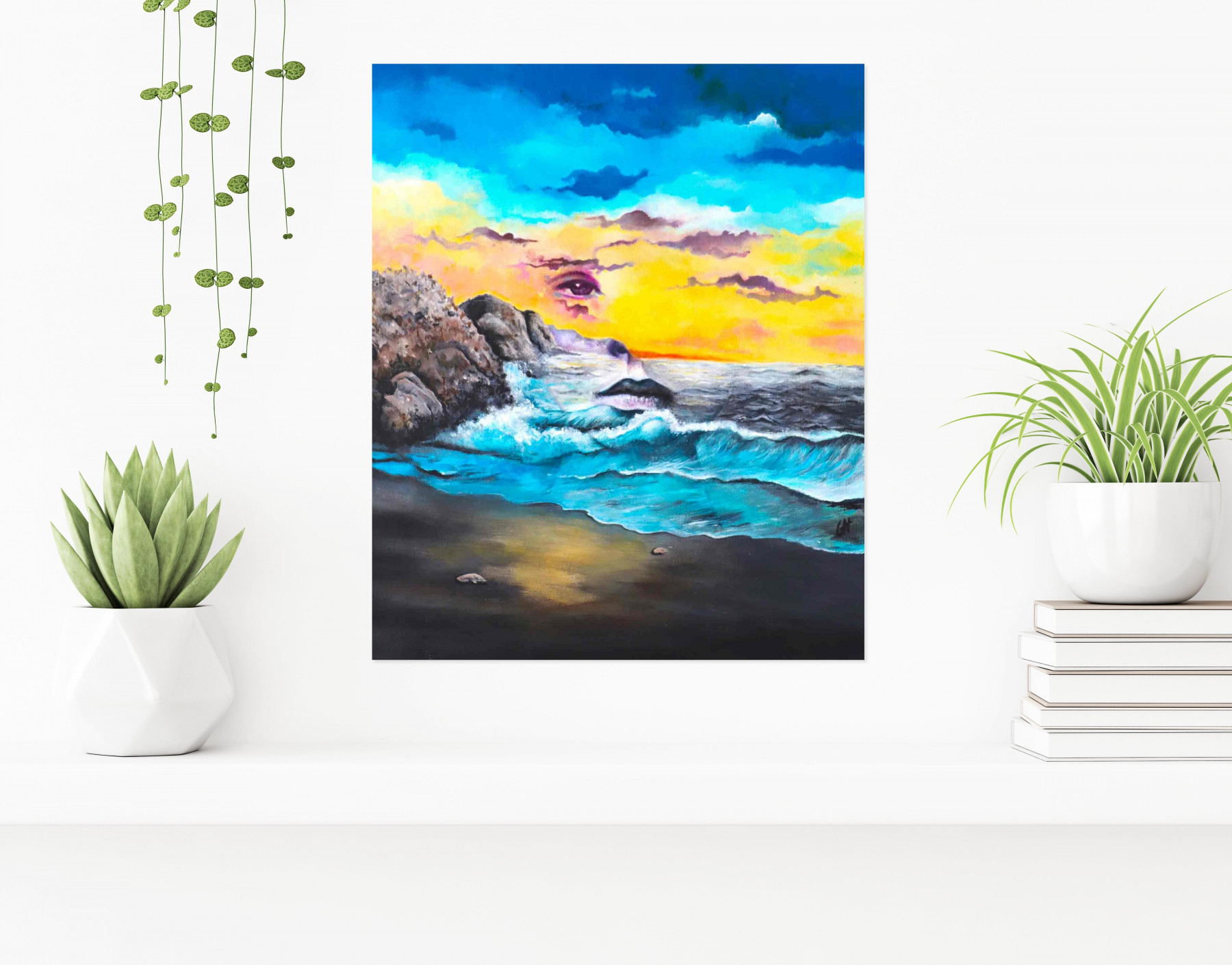 Carmin Cuivré, Déroulement infini de l'âme, peinture - Galerie de vente et d’achat d’art contemporain en ligne Artalistic
