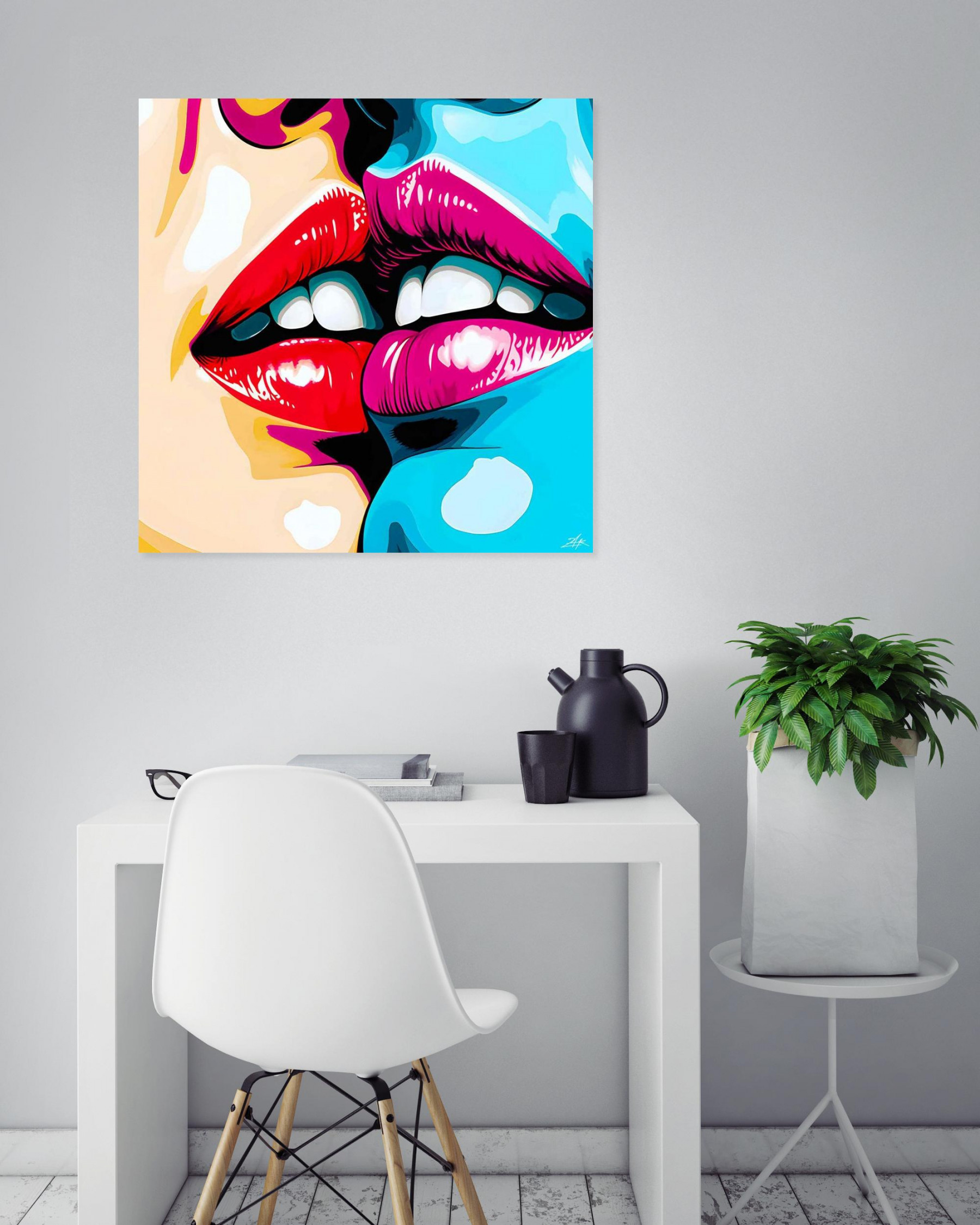 Zak, Baiser coloré, edition - Galerie de vente et d’achat d’art contemporain en ligne Artalistic