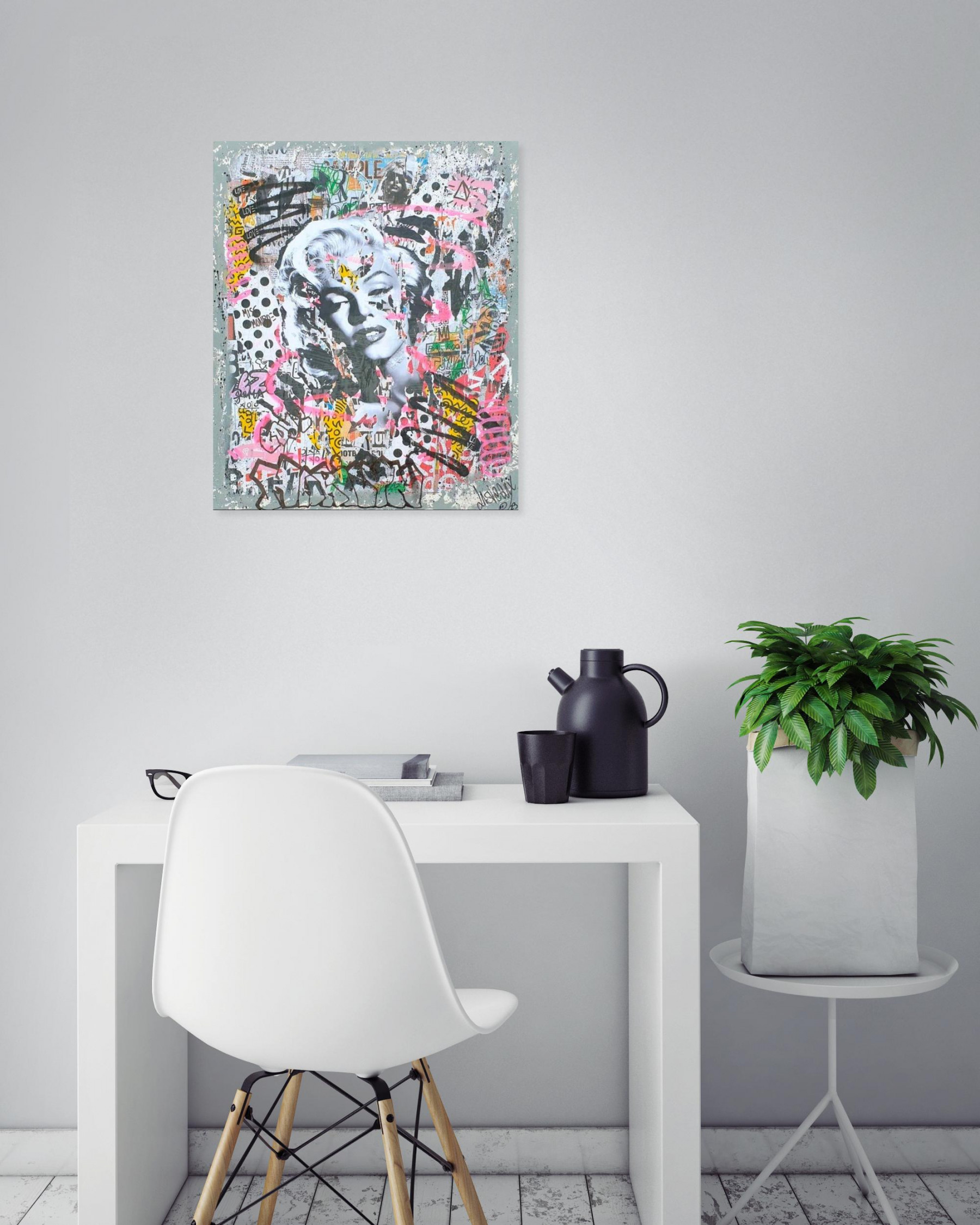 Lasveguix, Urban Marilyn, peinture - Galerie de vente et d’achat d’art contemporain en ligne Artalistic