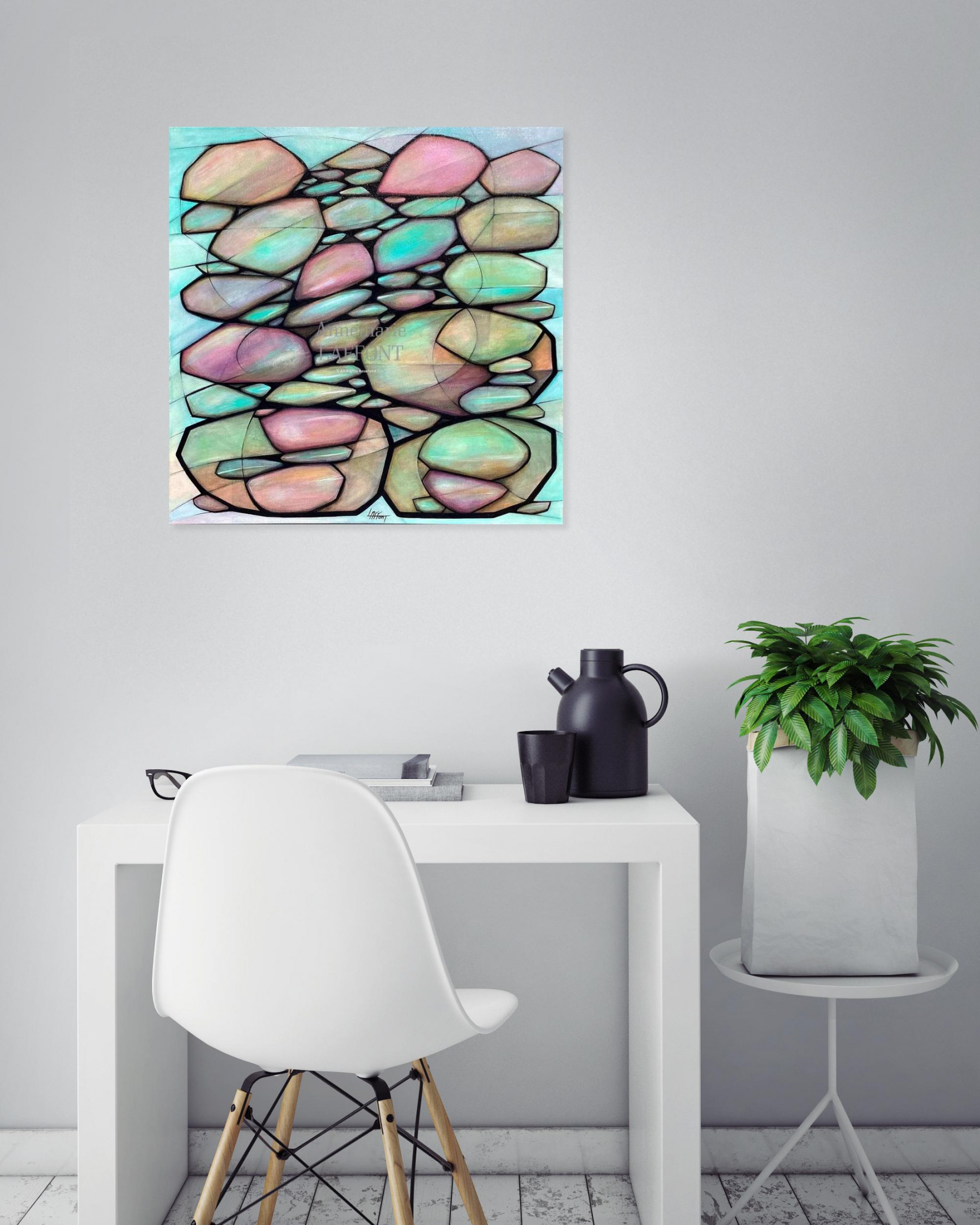 Annemarie Laffont, Zen, peinture - Galerie de vente et d’achat d’art contemporain en ligne Artalistic