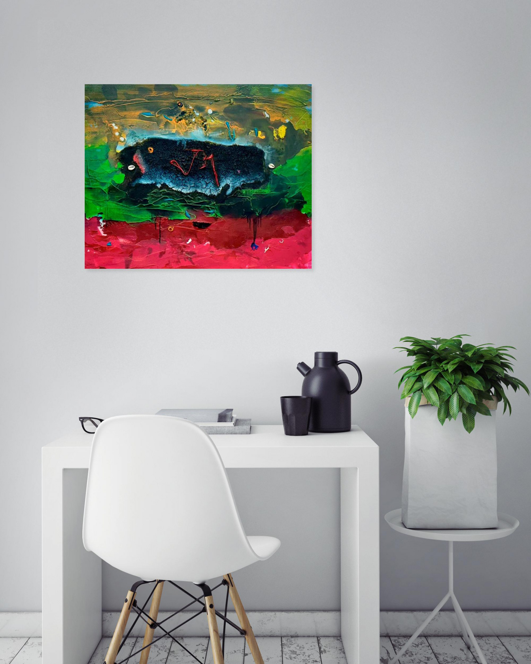 Paul Akakpo, Sans titre 1, peinture - Galerie de vente et d’achat d’art contemporain en ligne Artalistic