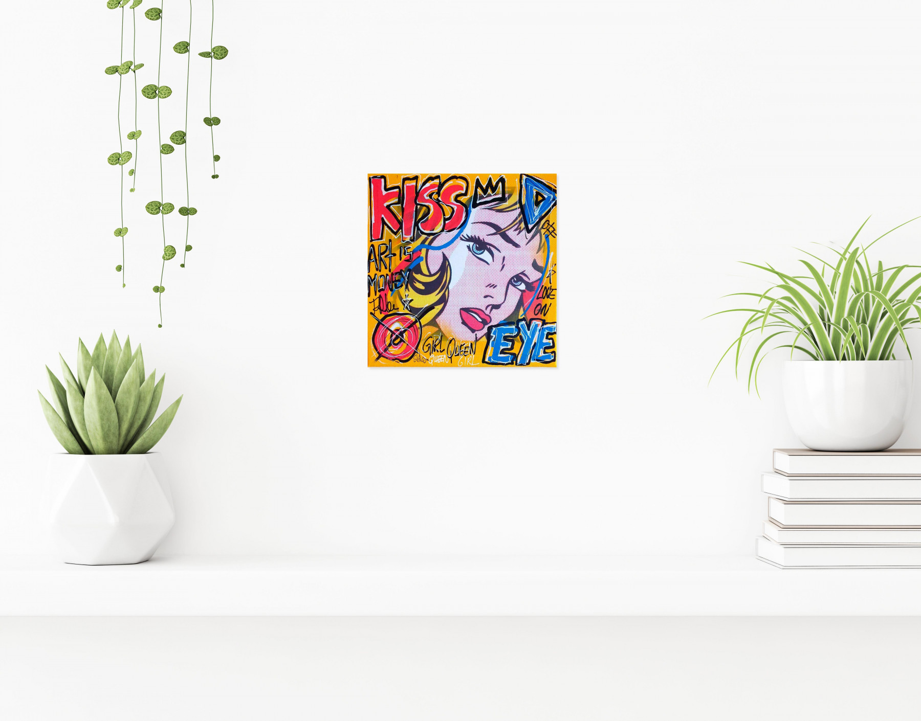 Spaco, Kiss Eye Lichtenstein, peinture - Galerie de vente et d’achat d’art contemporain en ligne Artalistic