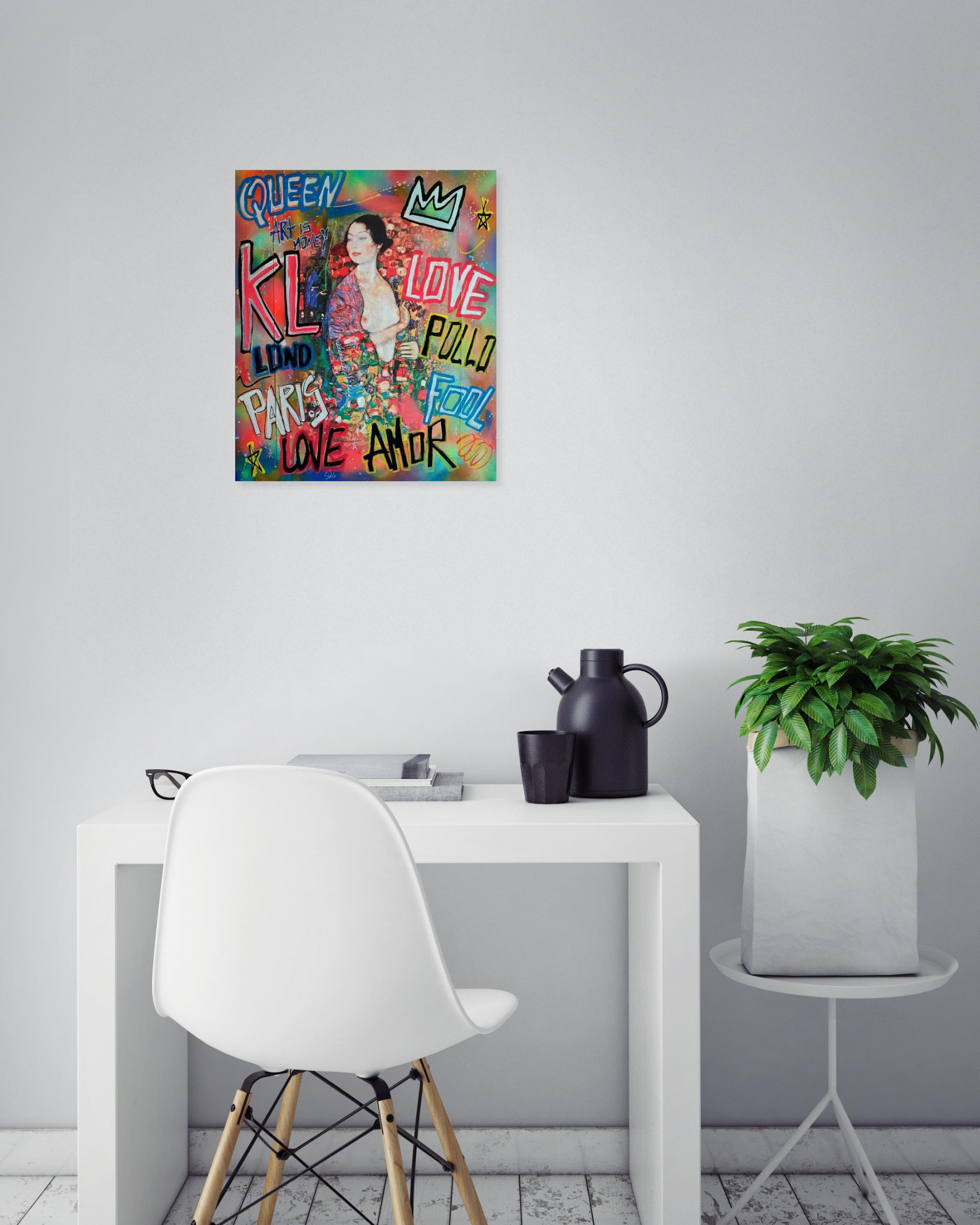 Spaco, Klimt girl, peinture - Galerie de vente et d’achat d’art contemporain en ligne Artalistic