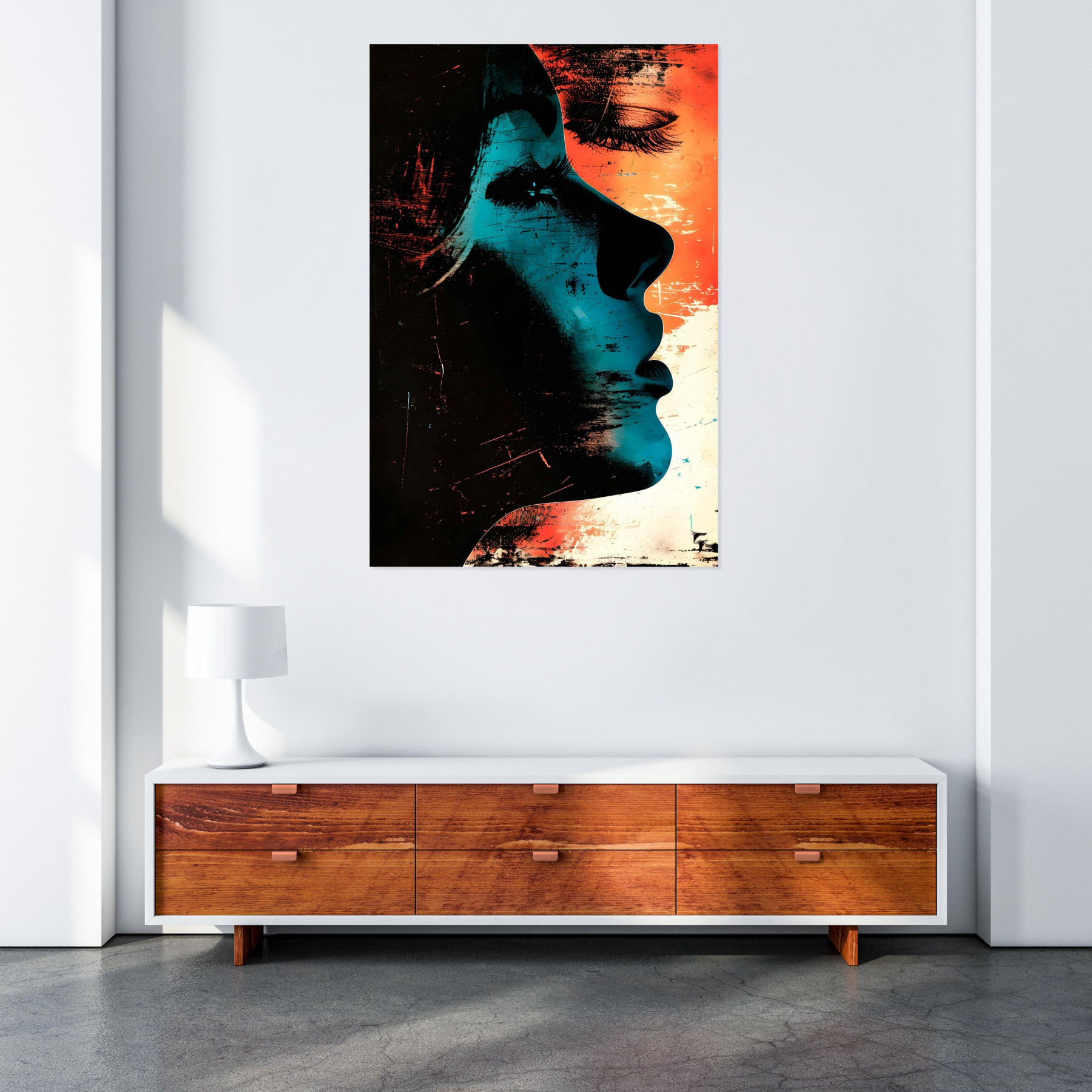 Chroma, Visage bleu oeil rouge, edition - Galerie de vente et d’achat d’art contemporain en ligne Artalistic