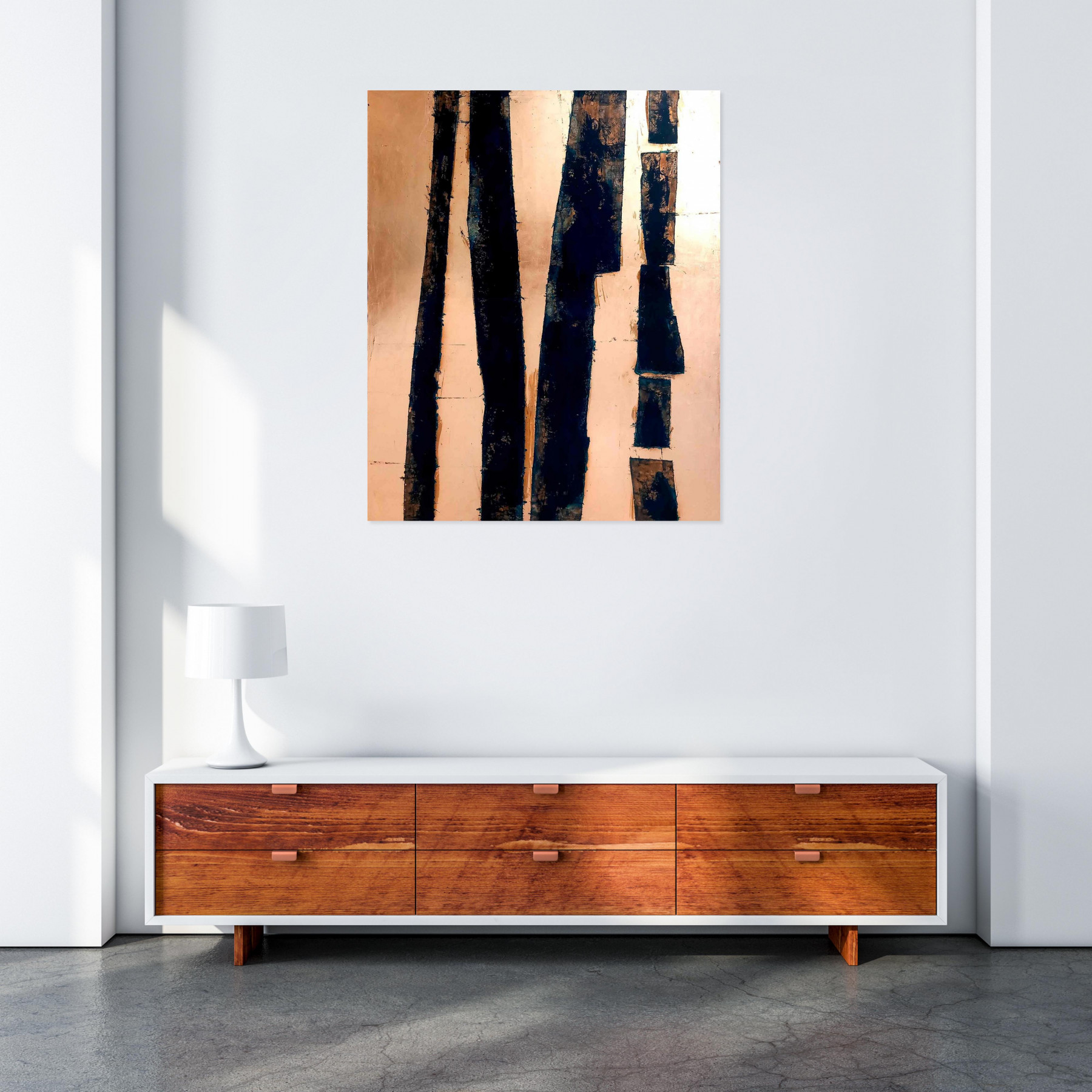 Thierry Brusquet, Golden bridge, peinture - Galerie de vente et d’achat d’art contemporain en ligne Artalistic