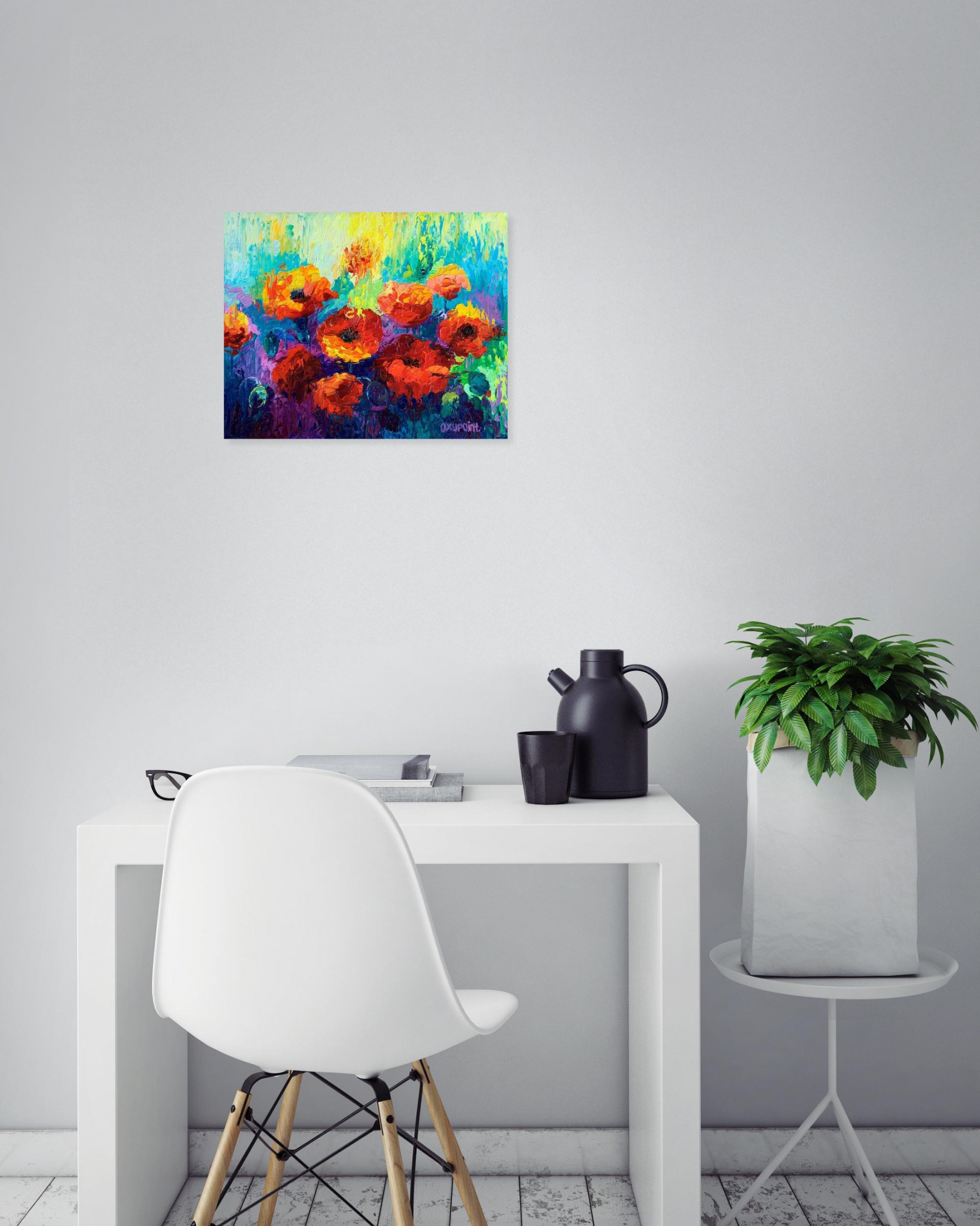 Oxypoint, Poppies, peinture - Galerie de vente et d’achat d’art contemporain en ligne Artalistic