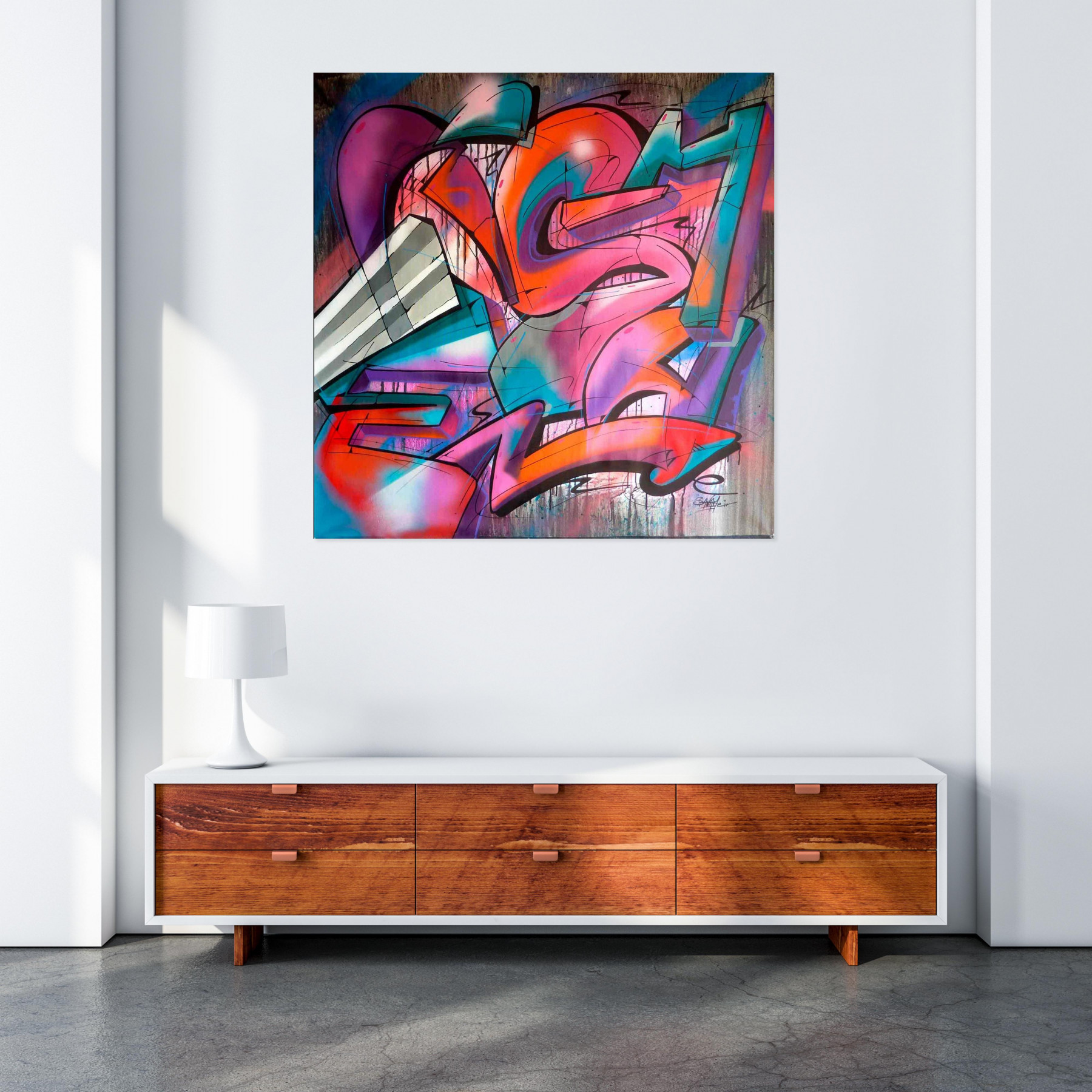 Saname, Trace n°2425, peinture - Galerie de vente et d’achat d’art contemporain en ligne Artalistic