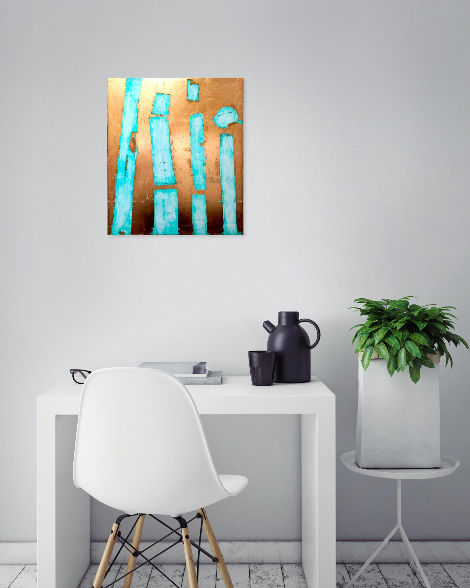 Thierry Brusquet, la foule, peinture - Galerie de vente et d’achat d’art contemporain en ligne Artalistic
