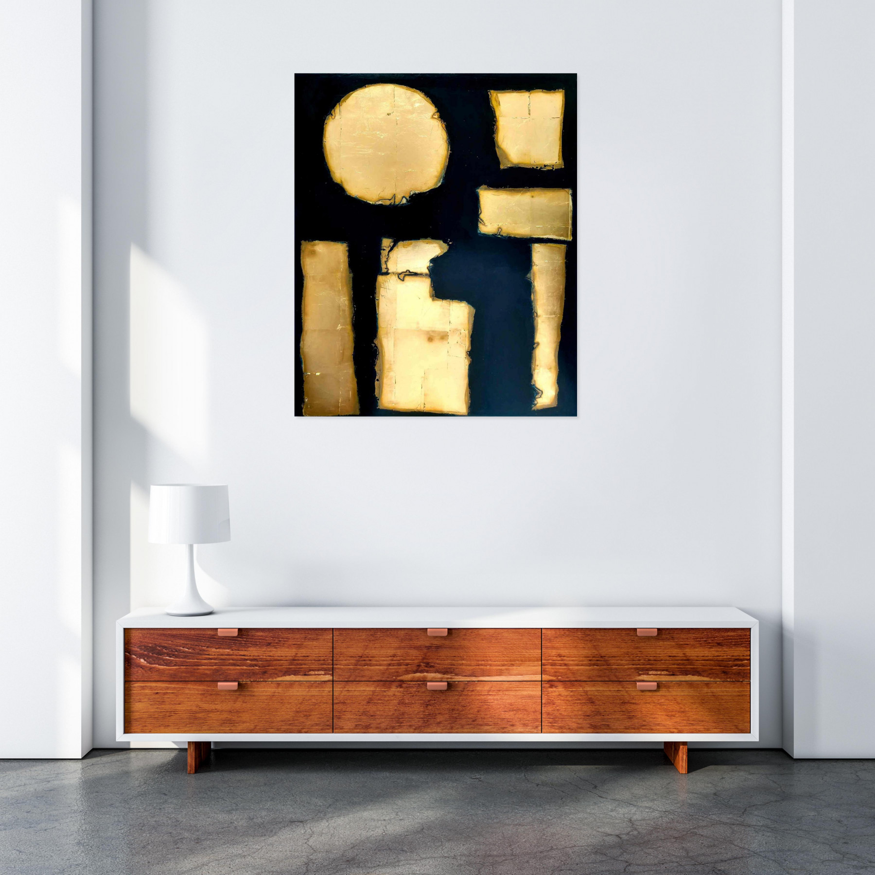 Thierry Brusquet, Golden 123, peinture - Galerie de vente et d’achat d’art contemporain en ligne Artalistic