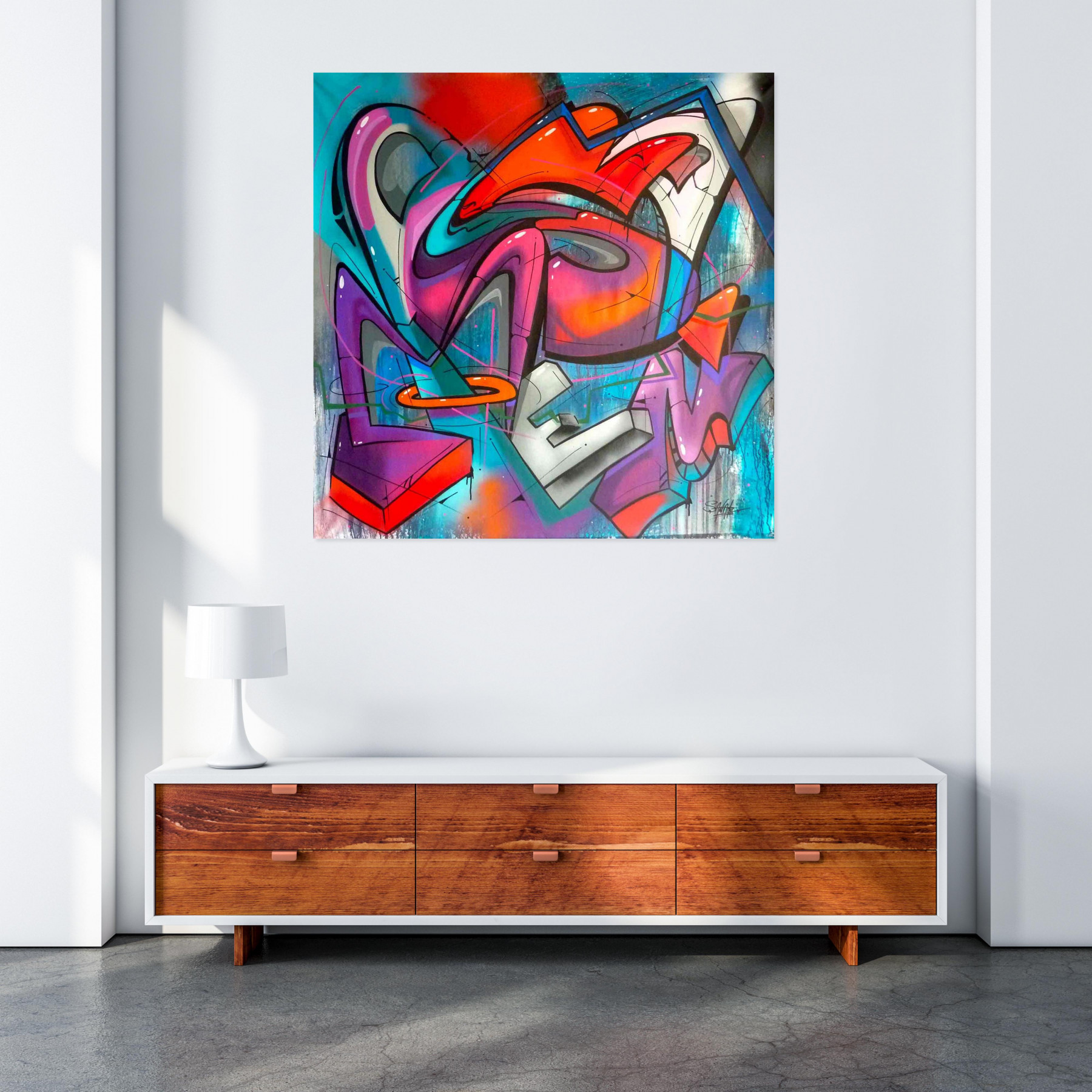 Saname, trace n°2426, peinture - Galerie de vente et d’achat d’art contemporain en ligne Artalistic