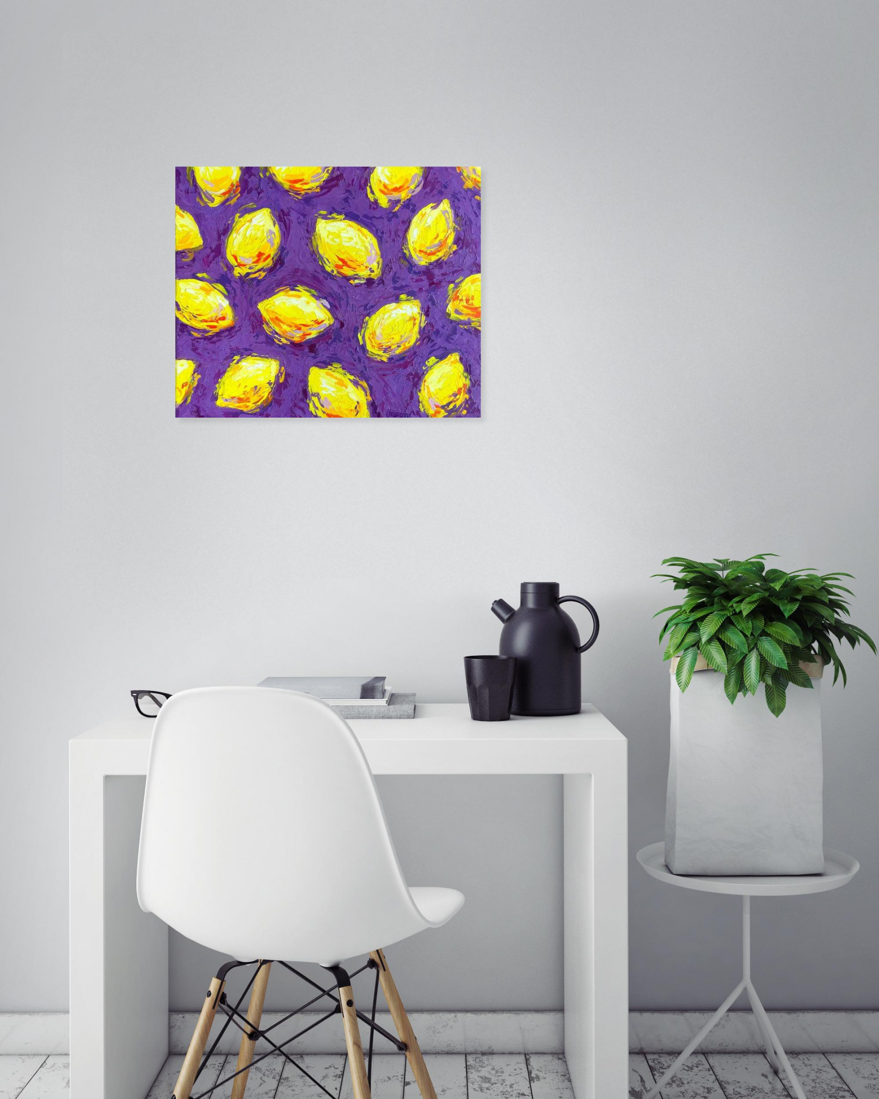 Oxypoint, Lemons, peinture - Galerie de vente et d’achat d’art contemporain en ligne Artalistic