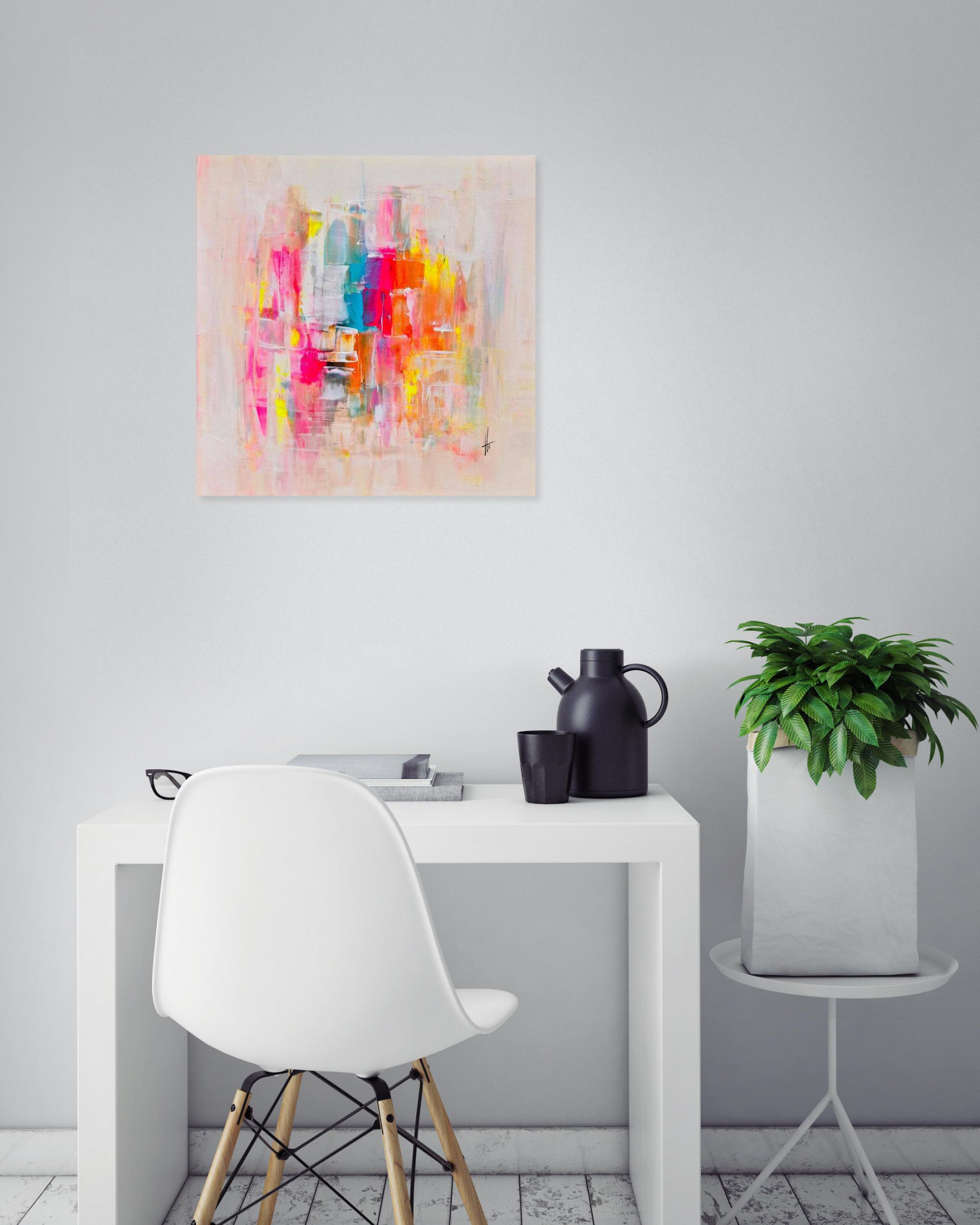 Sandrine Hartmann, Mademoiselle, peinture - Galerie de vente et d’achat d’art contemporain en ligne Artalistic