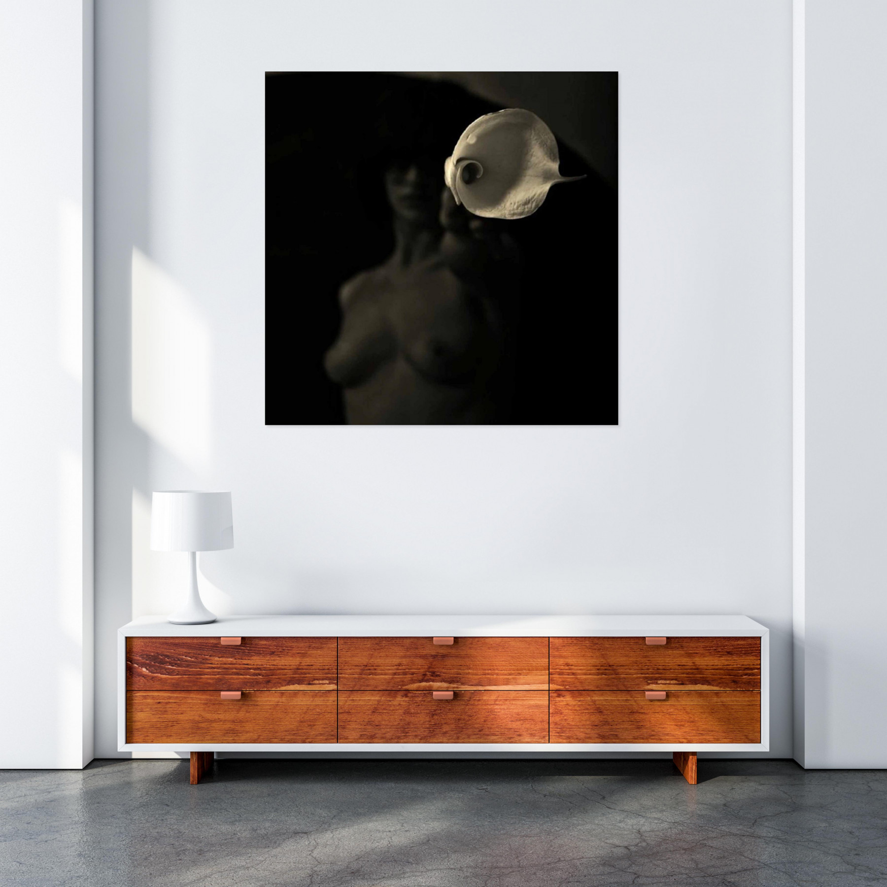 Massimo Attardi, Nudo con giglio, photo - Galerie de vente et d’achat d’art contemporain en ligne Artalistic