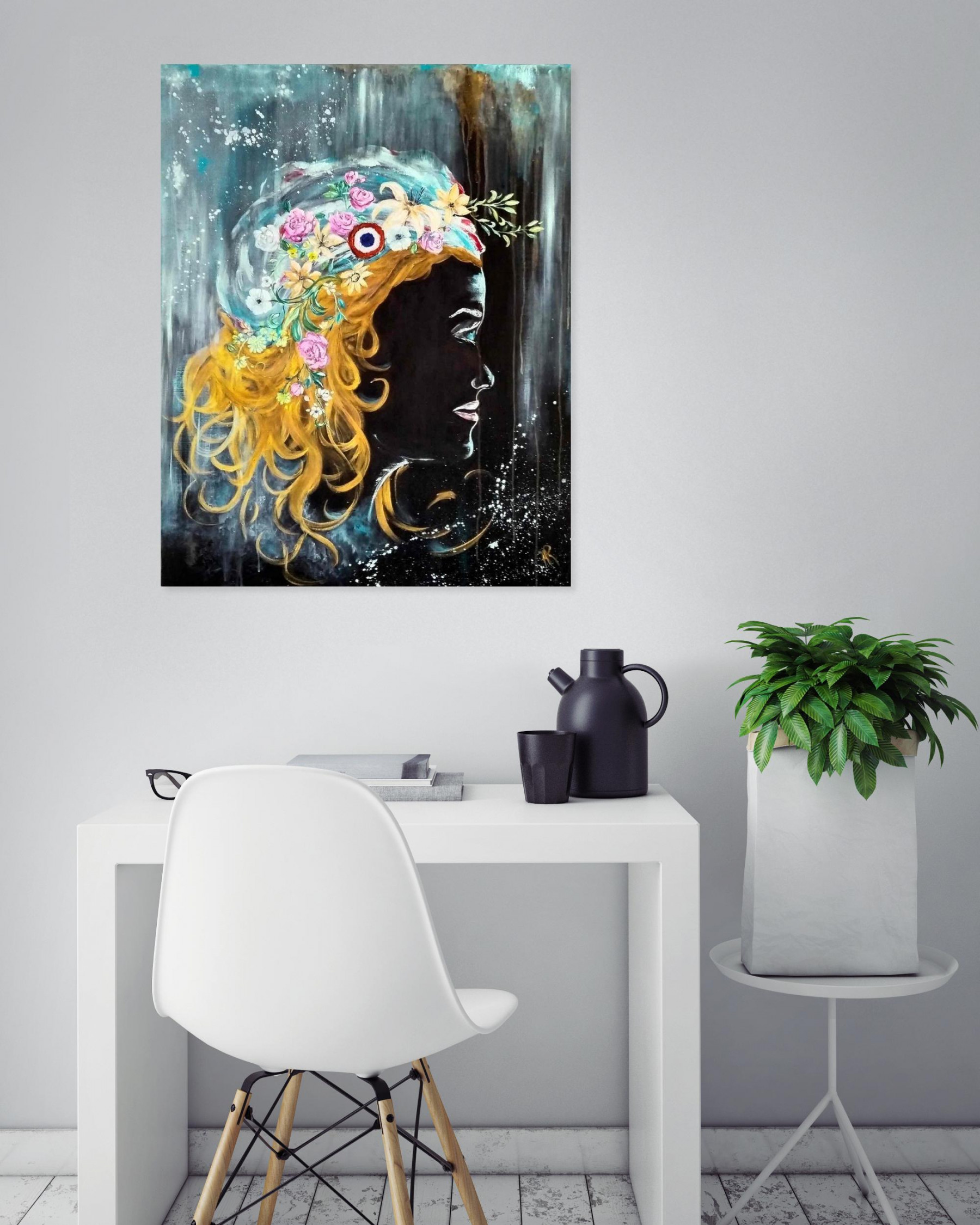 Anne Robin, la larme de Marianne, peinture - Galerie de vente et d’achat d’art contemporain en ligne Artalistic