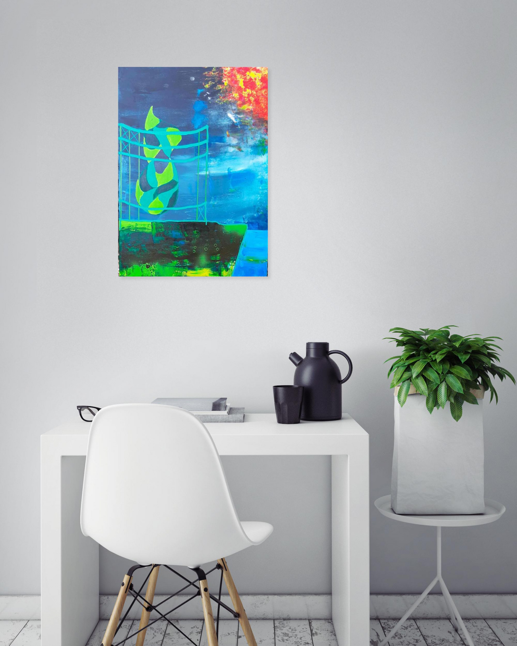 Hildegarde Handsaeme, Gazometro, peinture - Galerie de vente et d’achat d’art contemporain en ligne Artalistic