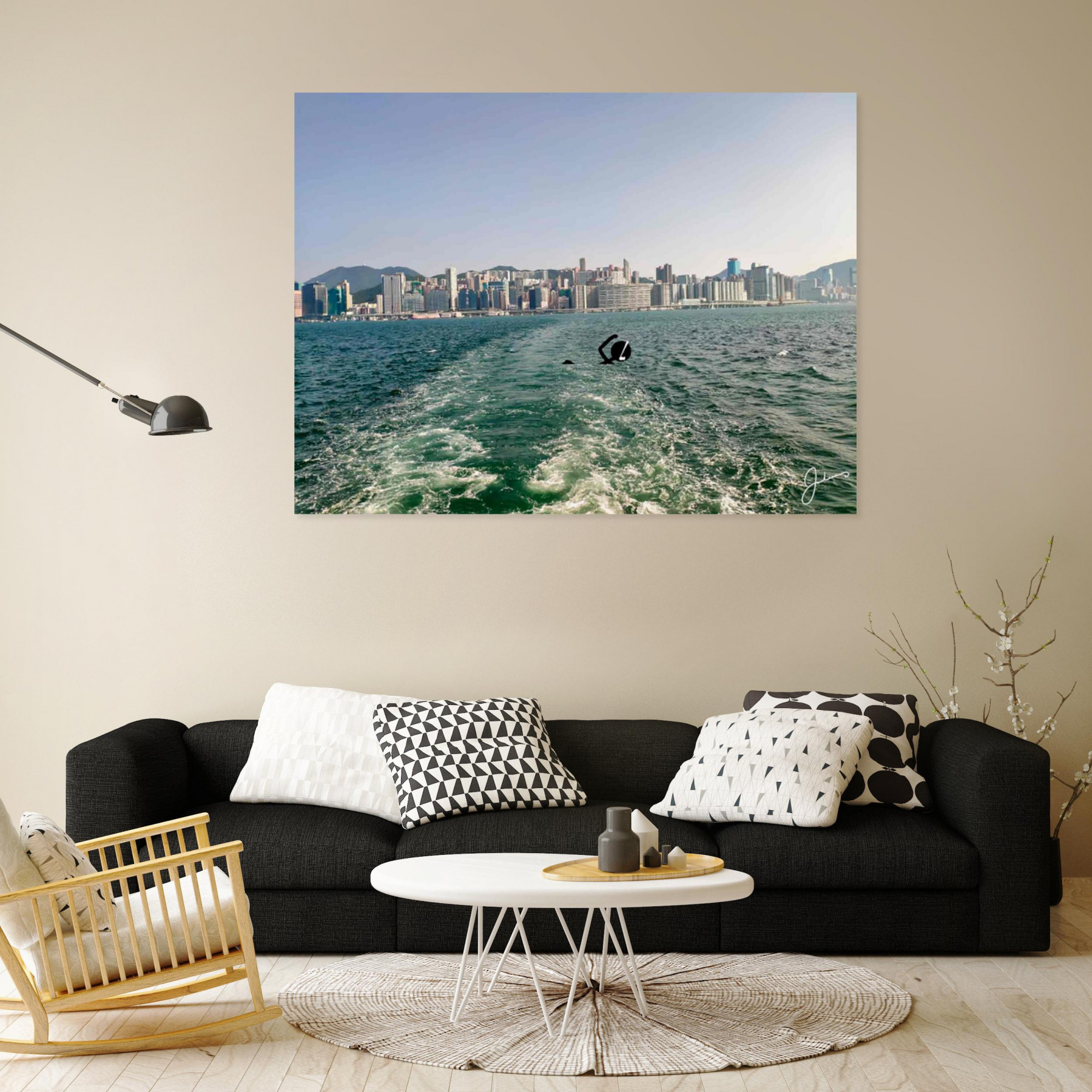 Jia Li, Echappée du nageur Hongkongais, photo - Galerie de vente et d’achat d’art contemporain en ligne Artalistic