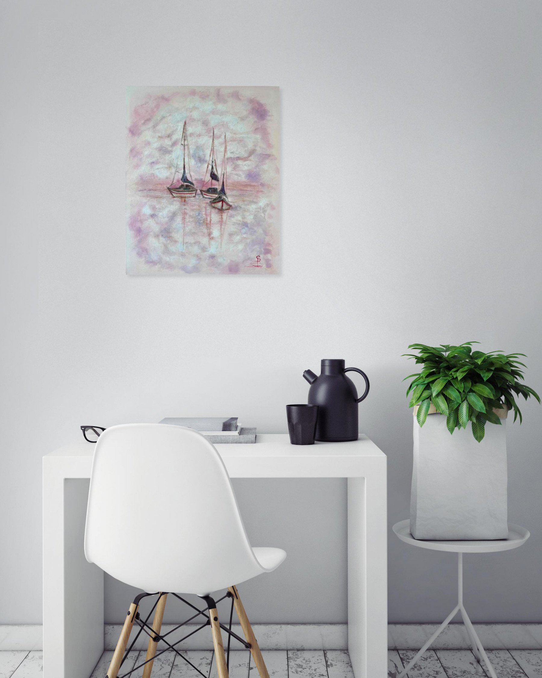 Sylvie Pulur, Plénitude, peinture - Galerie de vente et d’achat d’art contemporain en ligne Artalistic