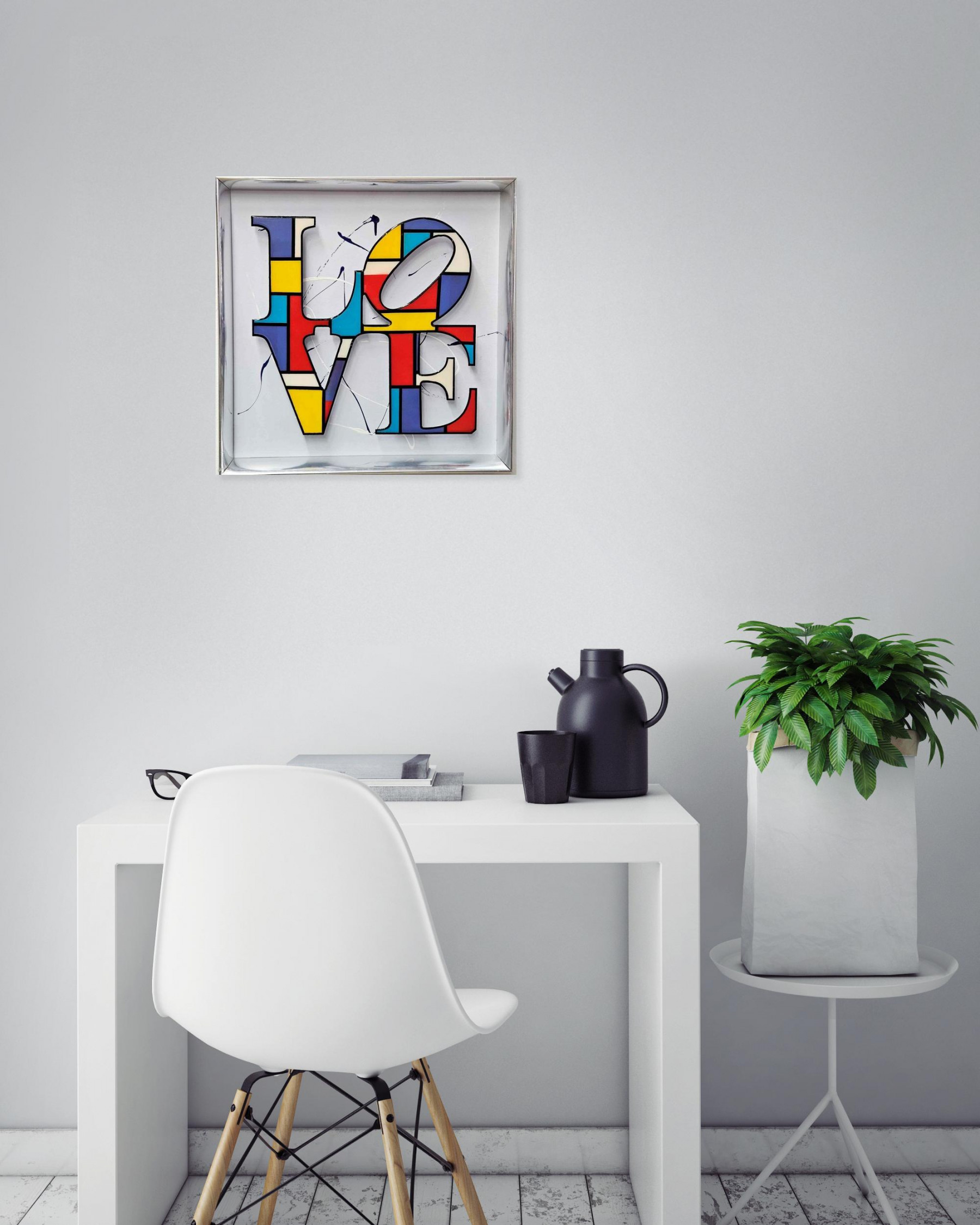 Shelby, Love tribu Mondrian, peinture - Galerie de vente et d’achat d’art contemporain en ligne Artalistic