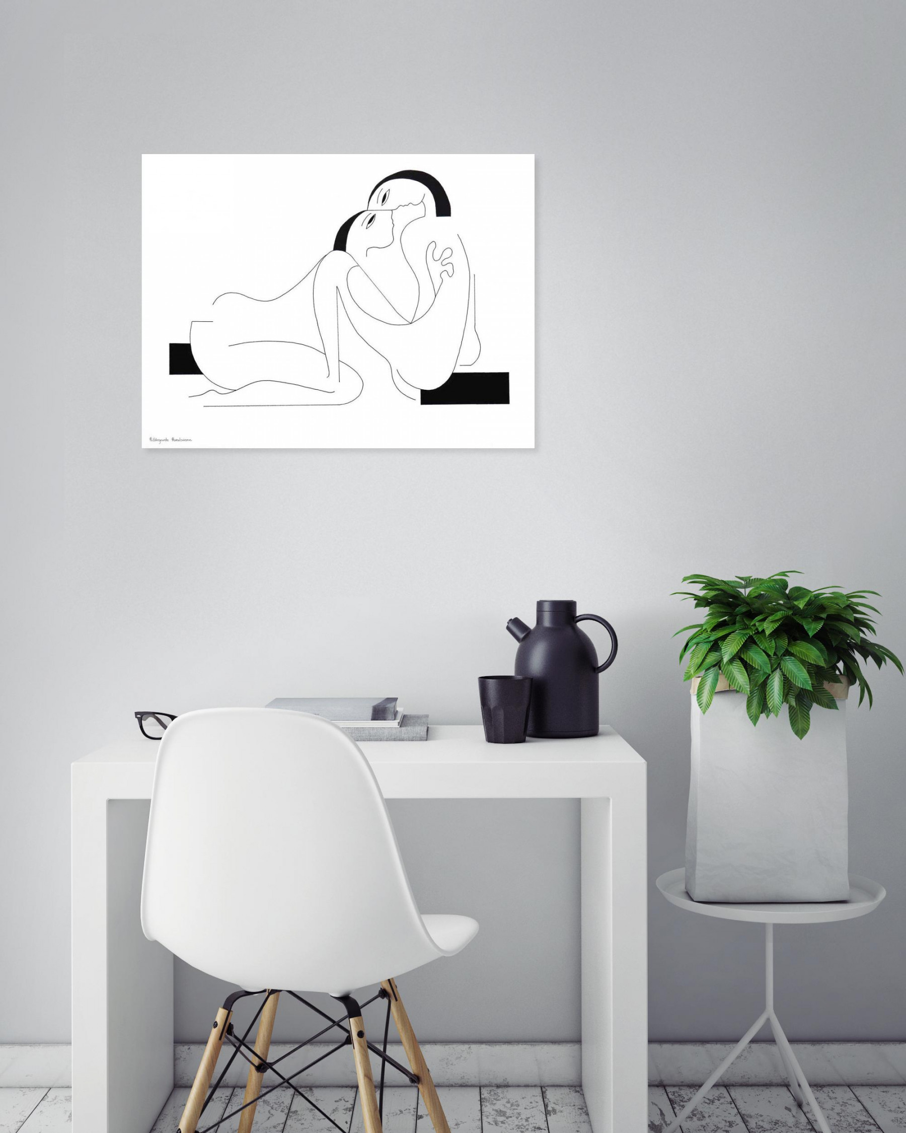 Hildegarde Handsaeme, Bound of love II, dessin - Galerie de vente et d’achat d’art contemporain en ligne Artalistic