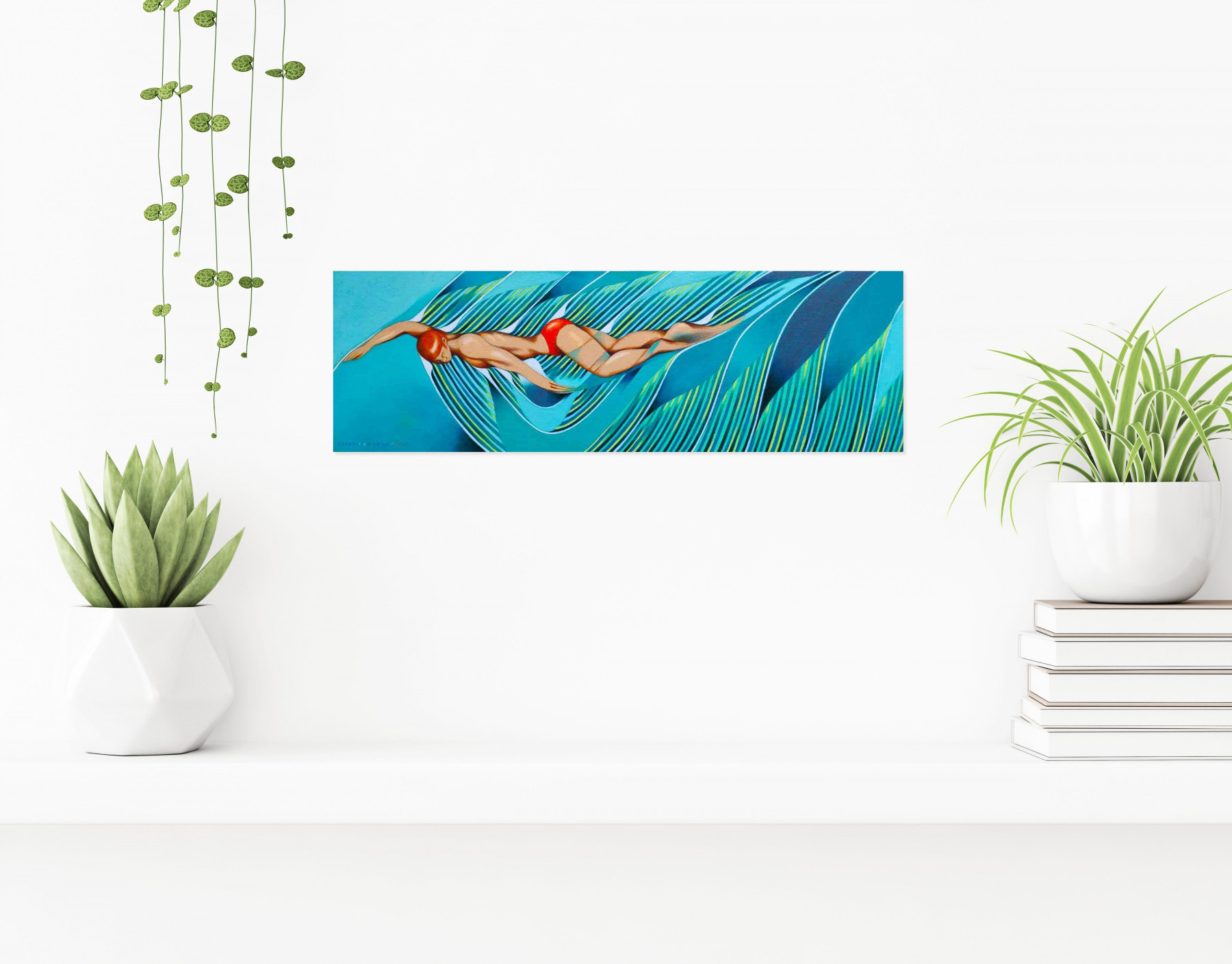 Federico Cortese, Swimmer, peinture - Galerie de vente et d’achat d’art contemporain en ligne Artalistic