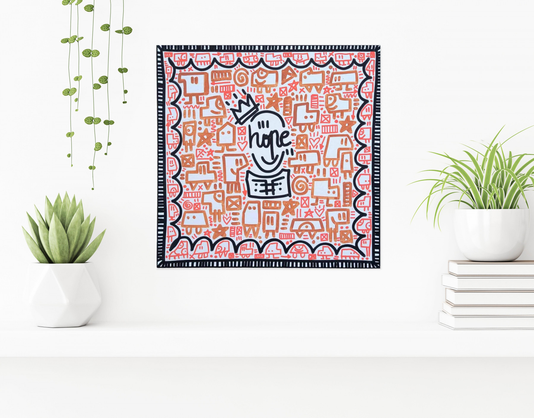 Mr Hope, Monde coloré, peinture - Galerie de vente et d’achat d’art contemporain en ligne Artalistic
