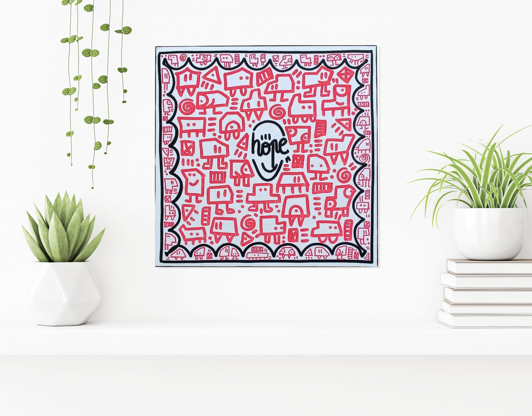 Mr Hope, Monde coloré, peinture - Galerie de vente et d’achat d’art contemporain en ligne Artalistic