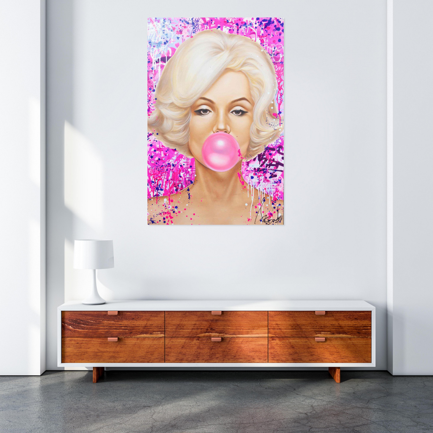 Vincent Bardou, Marilyn Monroe, peinture - Galerie de vente et d’achat d’art contemporain en ligne Artalistic
