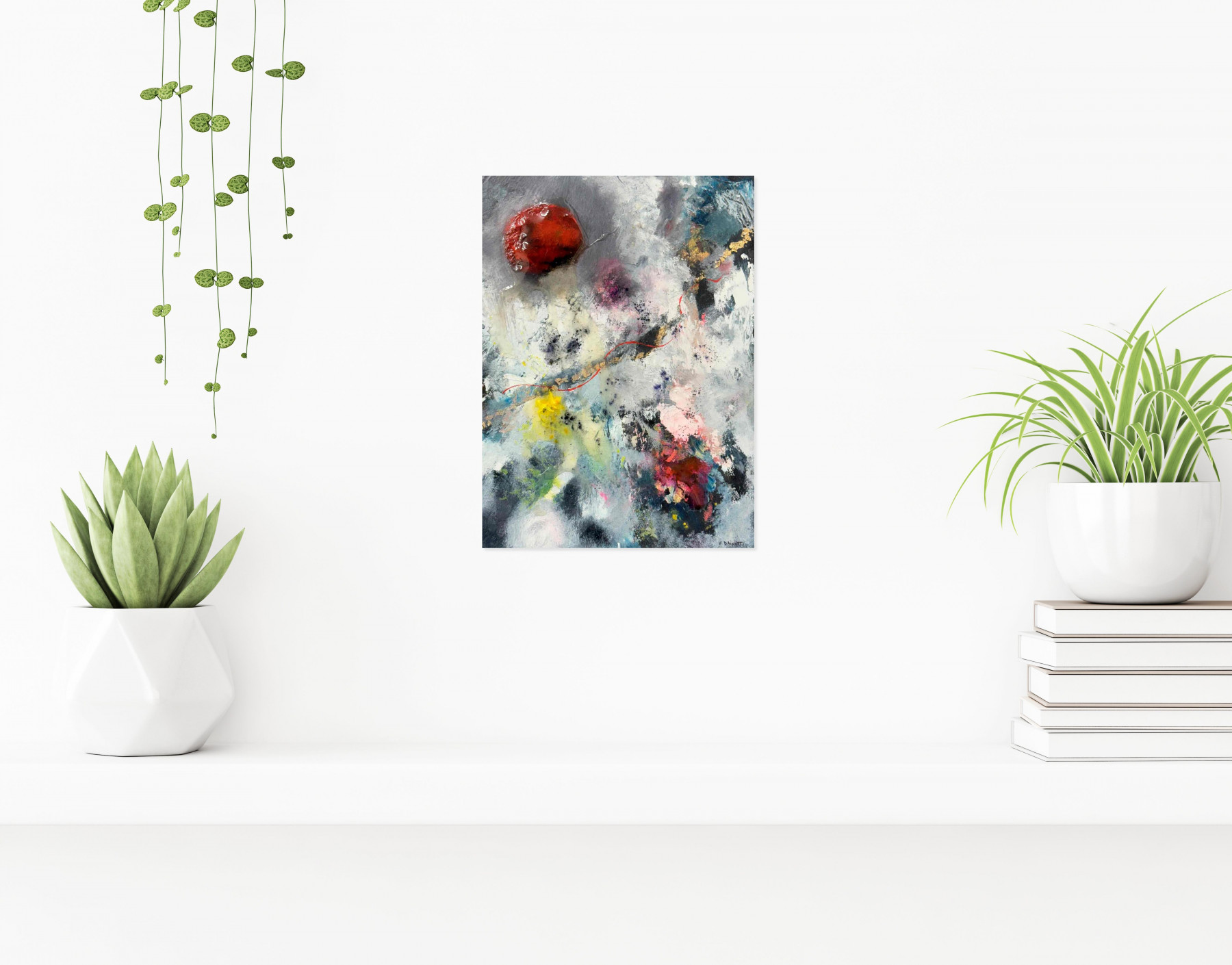 Valérie Dainotti, Coucher de lune, peinture - Galerie de vente et d’achat d’art contemporain en ligne Artalistic